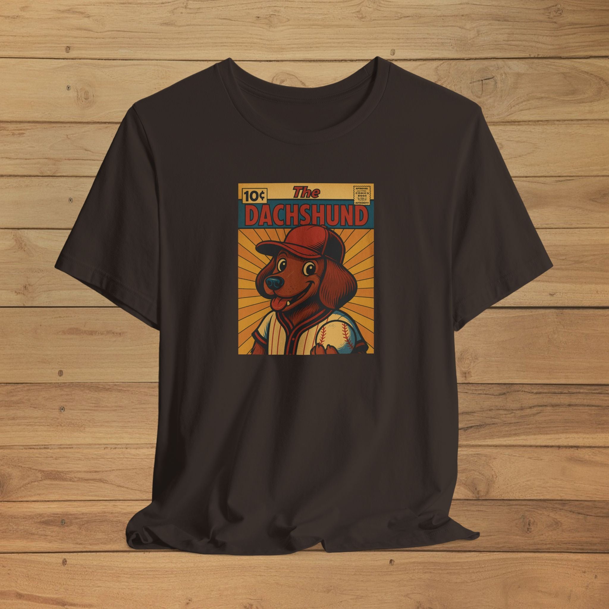 Retro Dachshund Unisex Tee, Dog Lover Gift, Vintage Pet Shirt, Cute Canine Apparel, Funny Dachshund Design, Animal Lover Tee