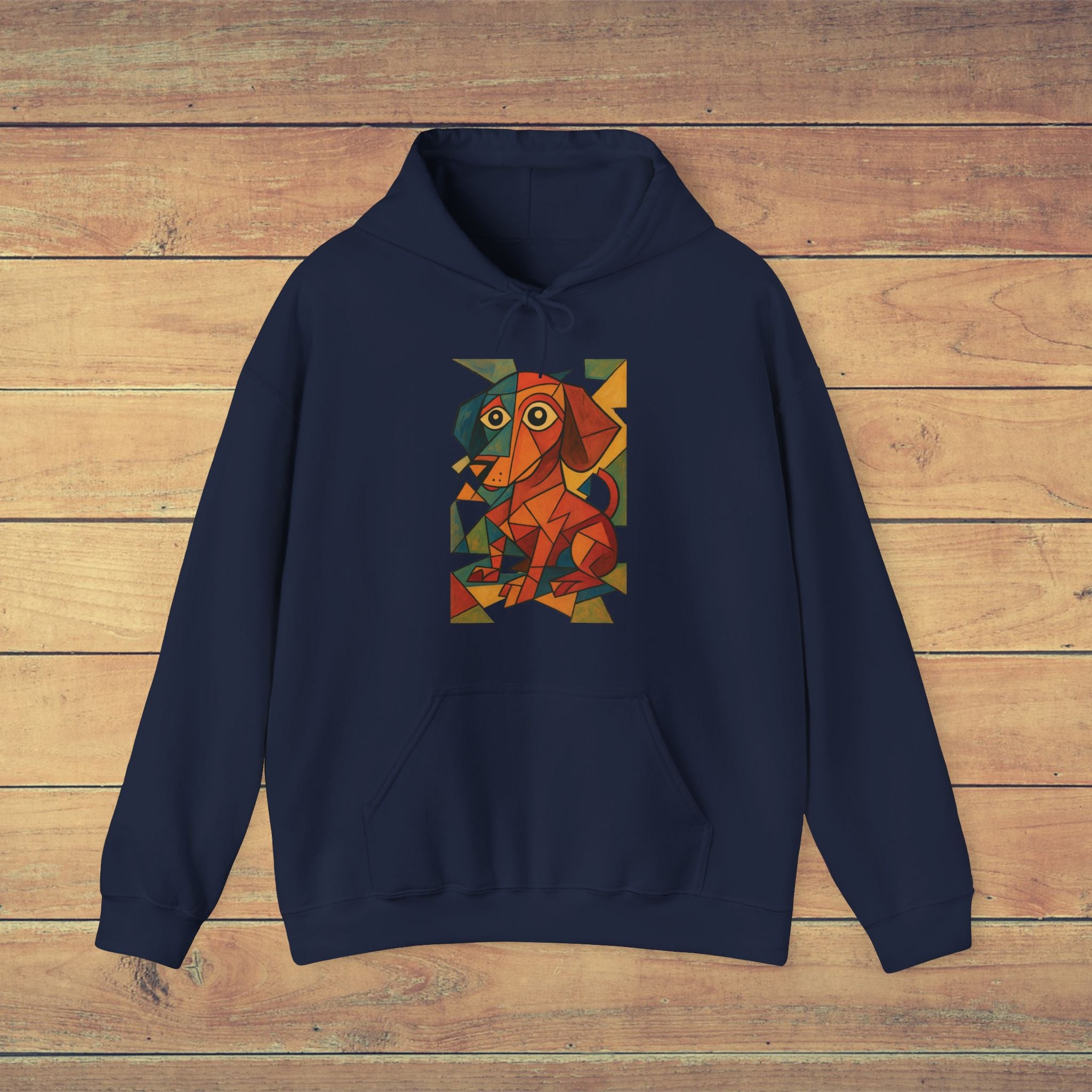 Abstract Art Pet Design Hoodie, Cute Dog Sweatshirt, Funky Art Apparel, Unique Gift for Animal Lovers, Perfect for Cozy Days
