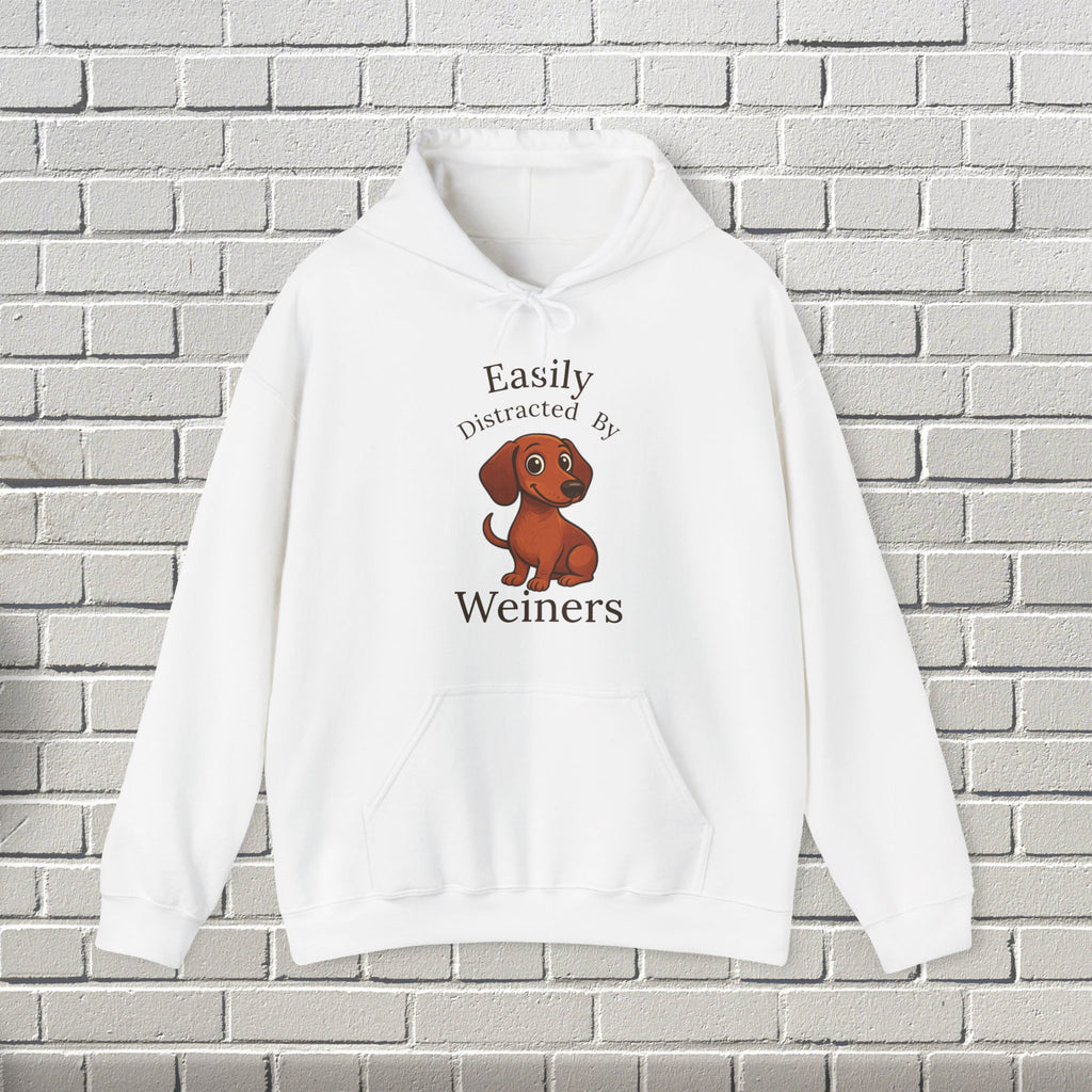 Adorable Dog Lover's Hoodie, Perfect for Pet Owners, Casual Wear, Gifts for Dog Lovers, Funny Sweatshirt, Weiner Dog Humor