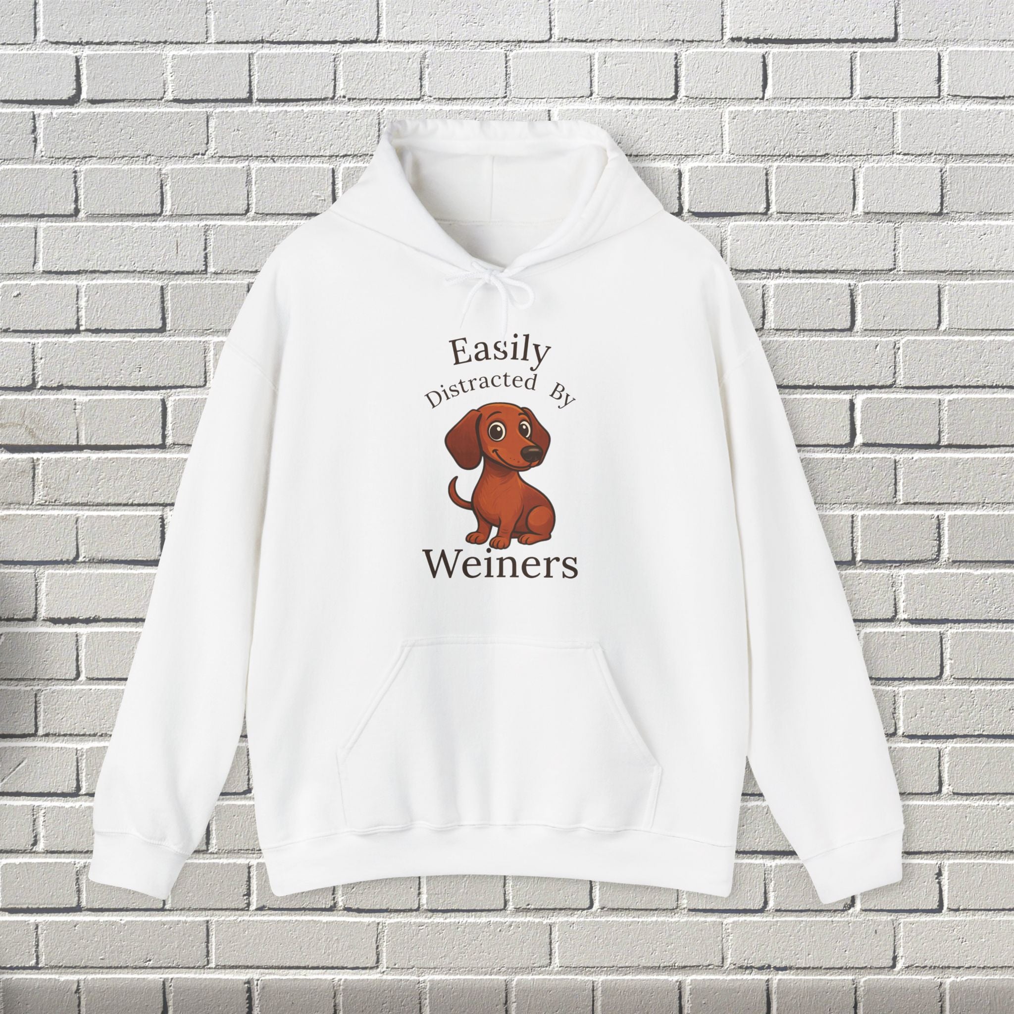 Adorable Dog Lover's Hoodie, Perfect for Pet Owners, Casual Wear, Gifts for Dog Lovers, Funny Sweatshirt, Weiner Dog Humor