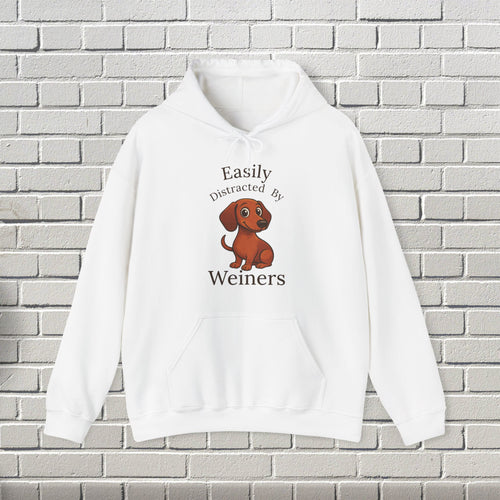 Adorable Dog Lover's Hoodie, Perfect for Pet Owners, Casual Wear, Gifts for Dog Lovers, Funny Sweatshirt, Weiner Dog Humor