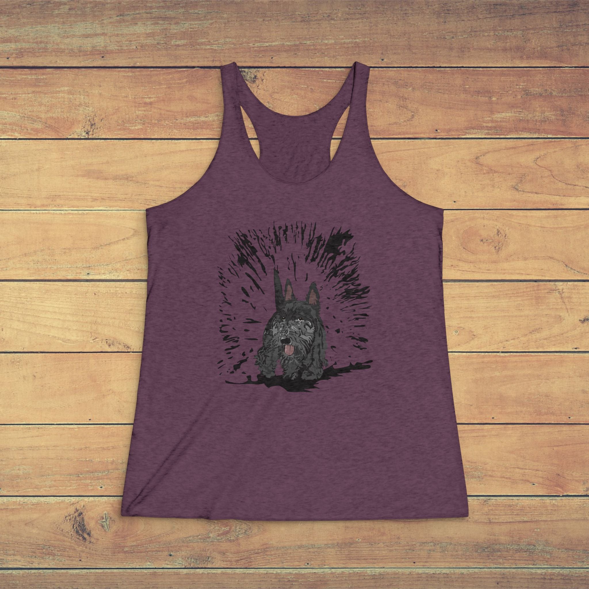 Scottish Terrier Graphic Racerback Tank Top