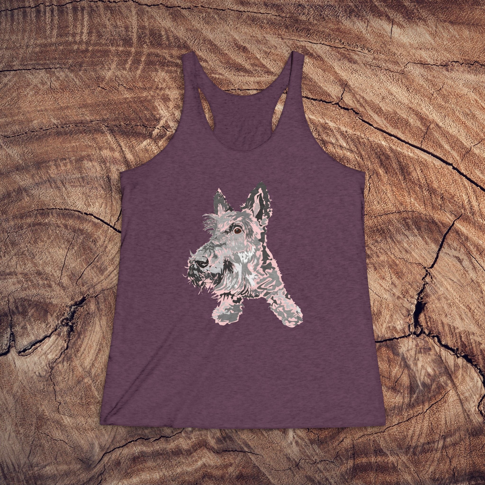 Artistic Scottish Terrier Tank Top