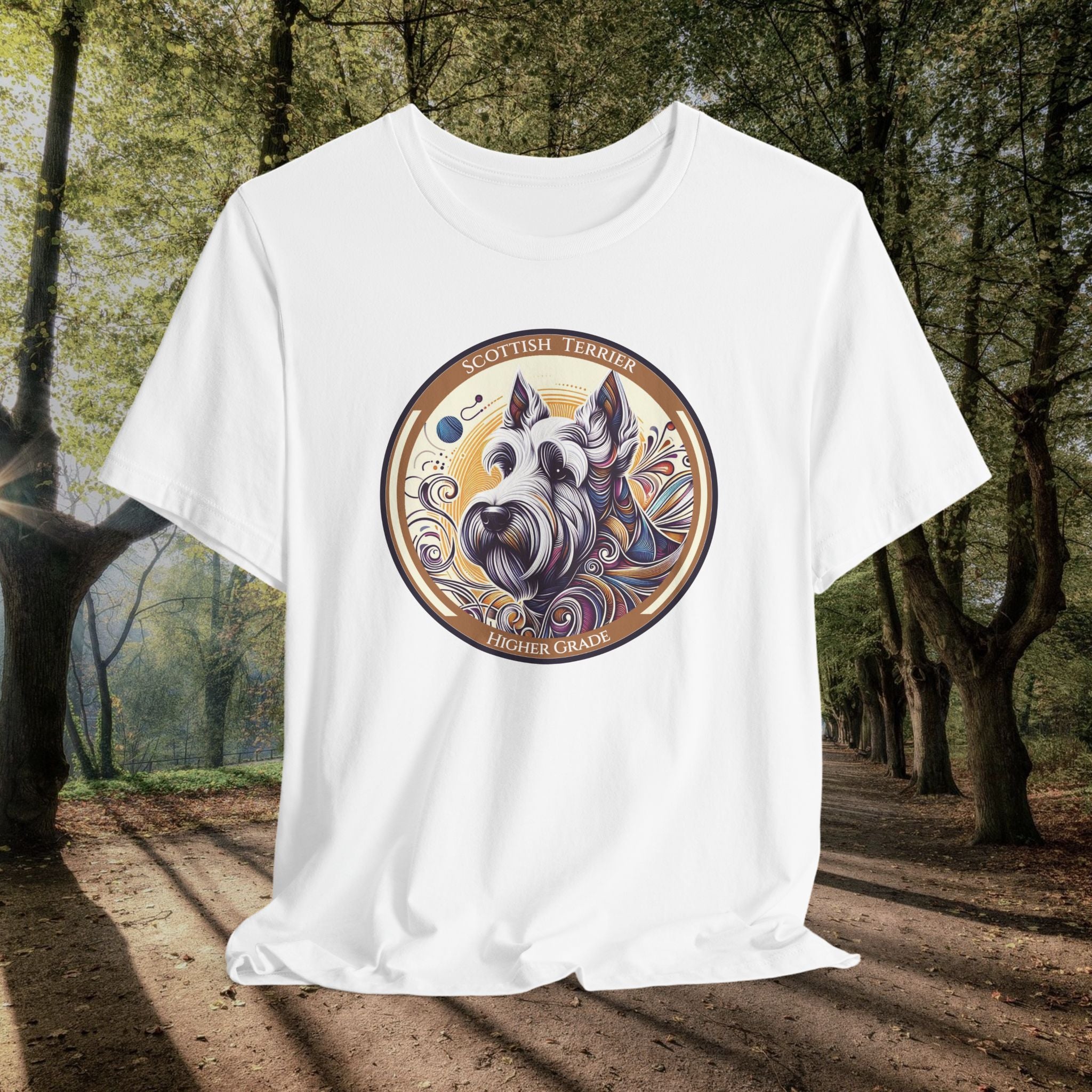 Scottish Terrier Graphic Tee - Unisex Vintage Dog Lover Shirt