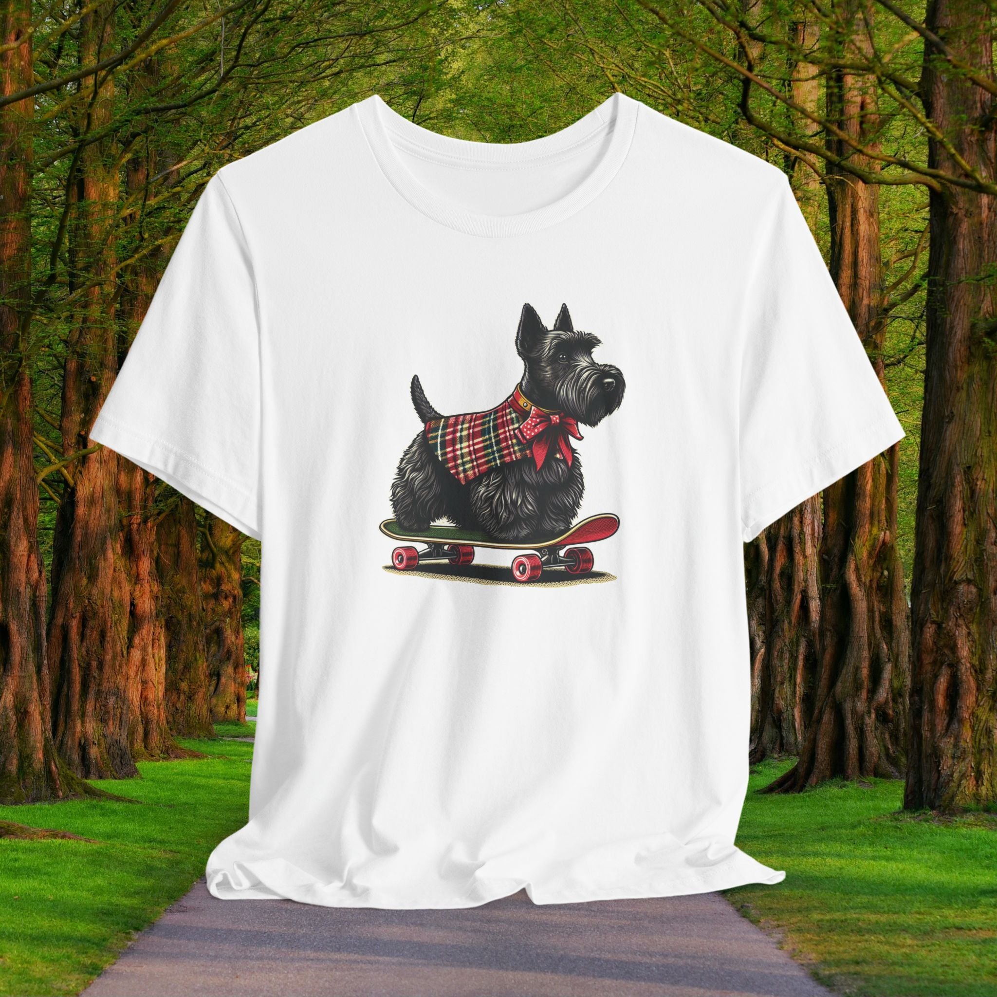 Vintage Skateboarding Dog Tee - Unisex Jersey Short Sleeve Shirt