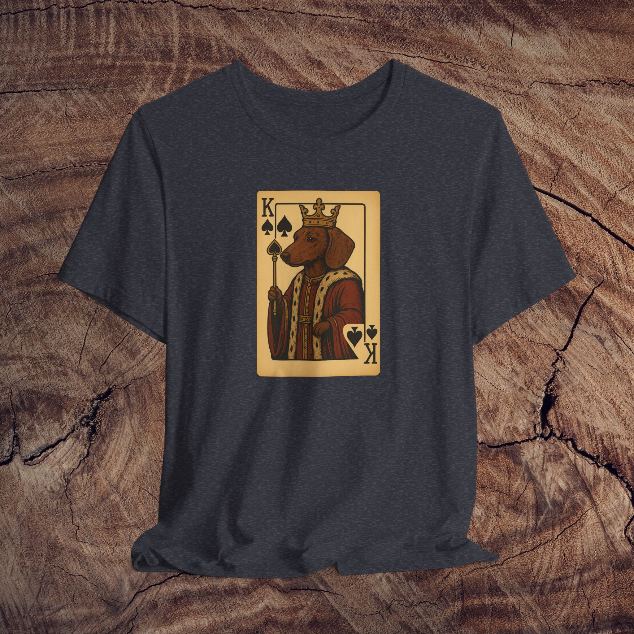 King of Spades Dog Tee - Fun Pet Lover Shirt, Unique Gift for Animal Enthusiasts, Cool Casual Wear, Dog Mom Gift, Birthday Present