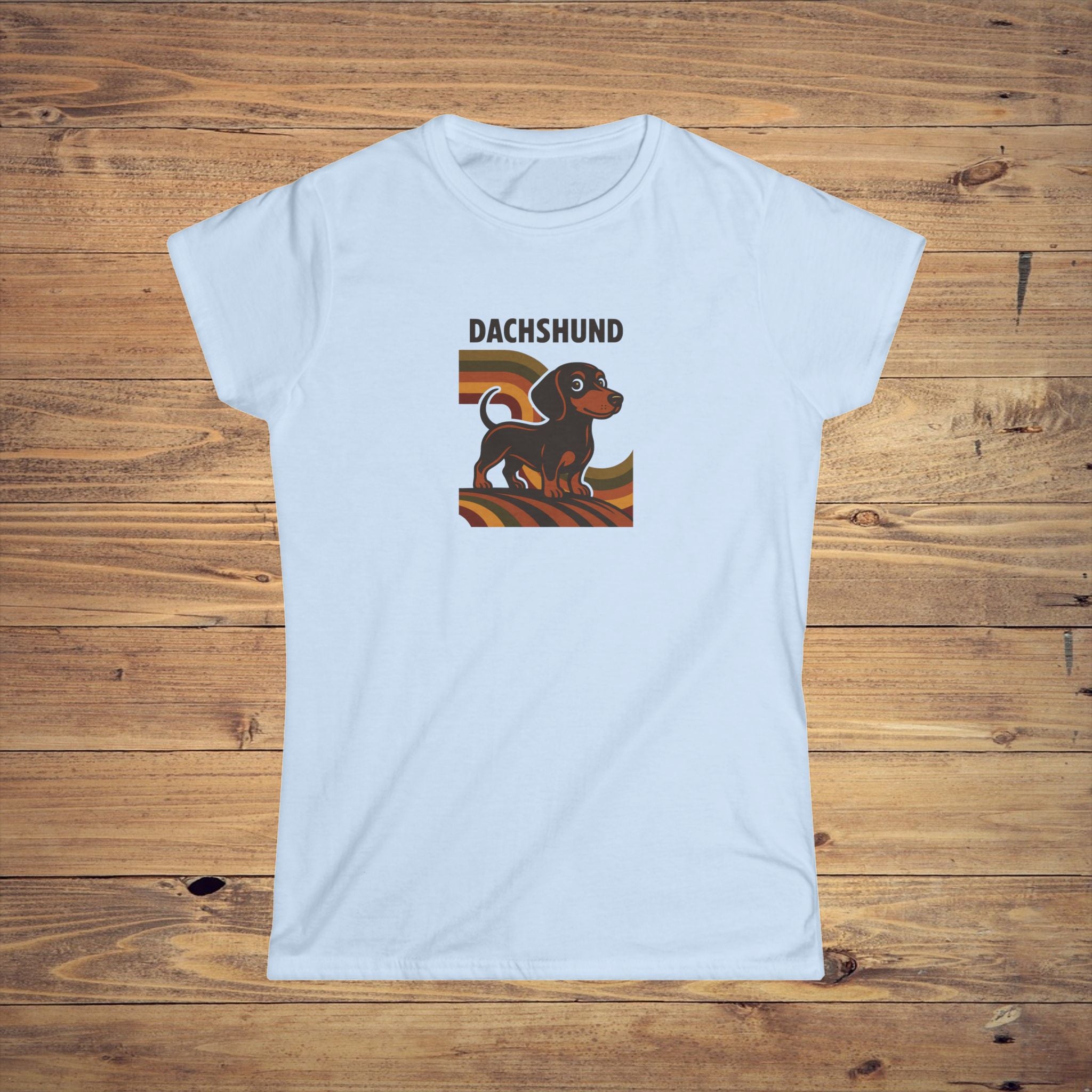 Dachshund Women's Softstyle Tee - Cute Dog Shirt, Pet Lover Gift, Stylish Summer Top, Casual Everyday Wear, Animal Lover Apparel