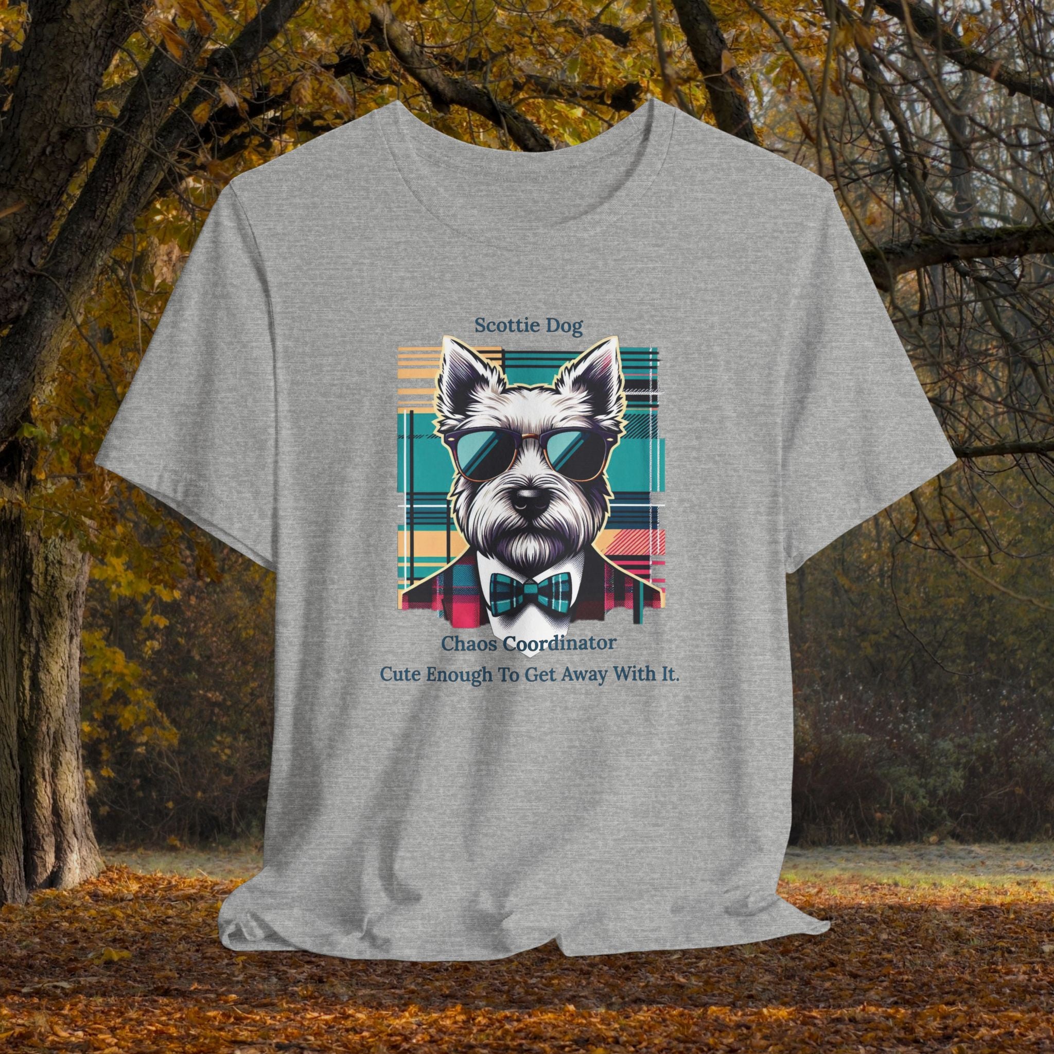 Scottie Dog Chaos Coordinator Tee - Fun Unisex Jersey Short Sleeve Shirt