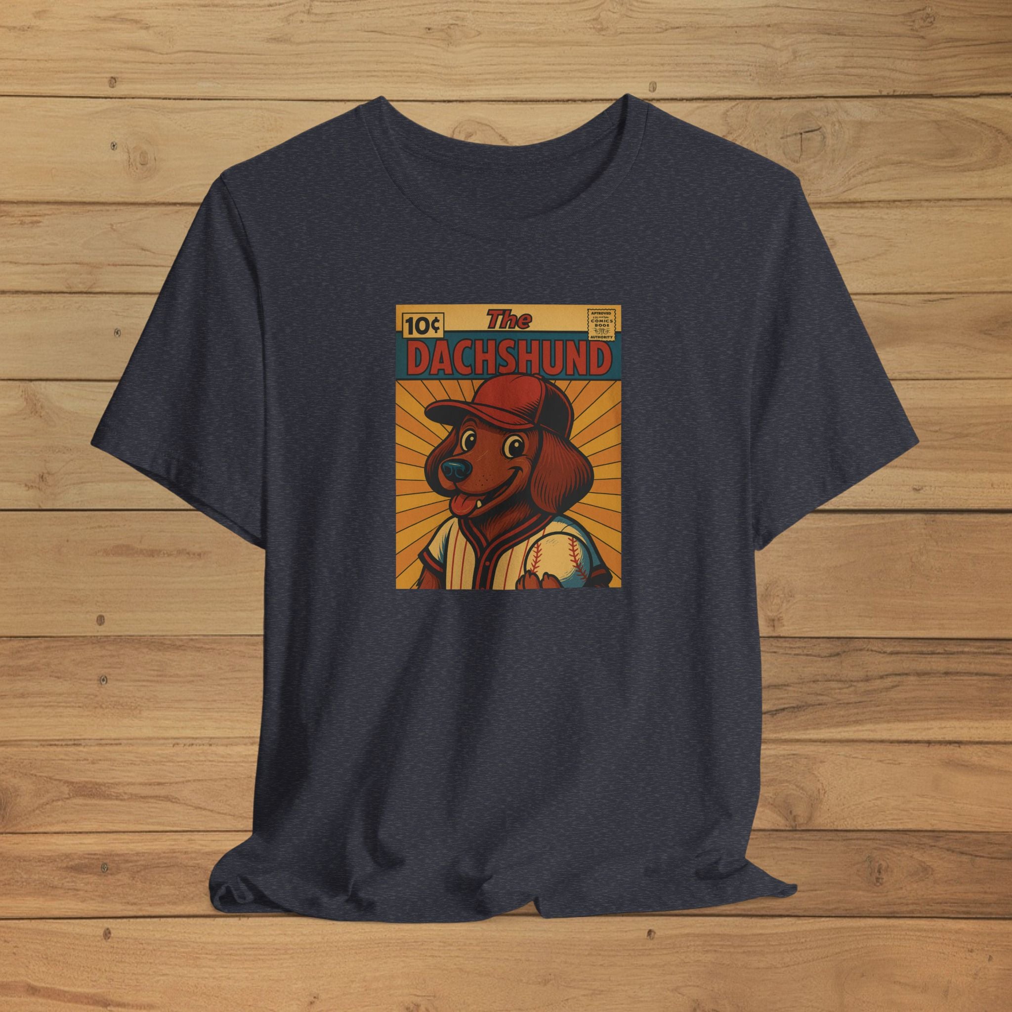 Retro Dachshund Unisex Tee, Dog Lover Gift, Vintage Pet Shirt, Cute Canine Apparel, Funny Dachshund Design, Animal Lover Tee