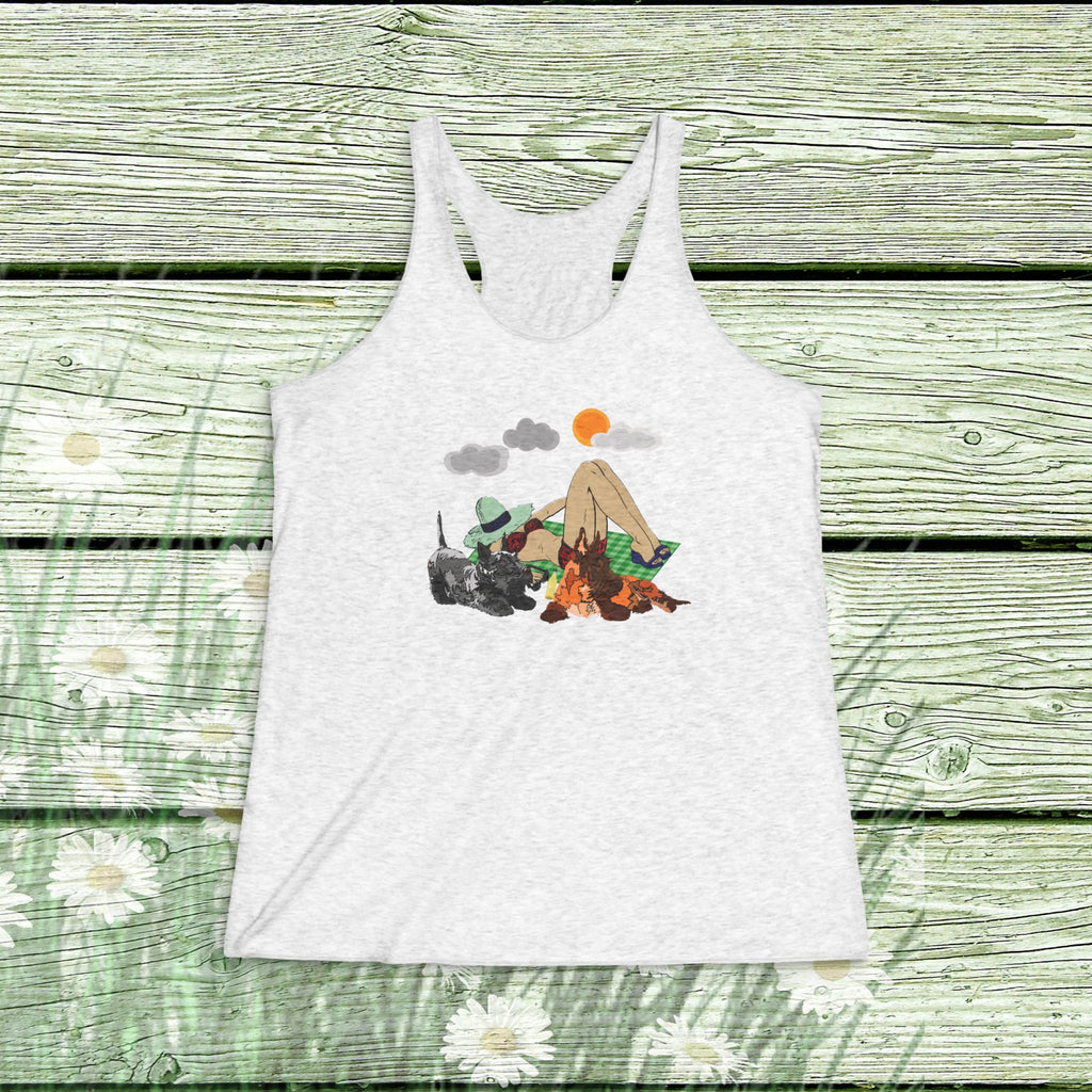 Racerback Tank — Scottie beach Day Tank Top