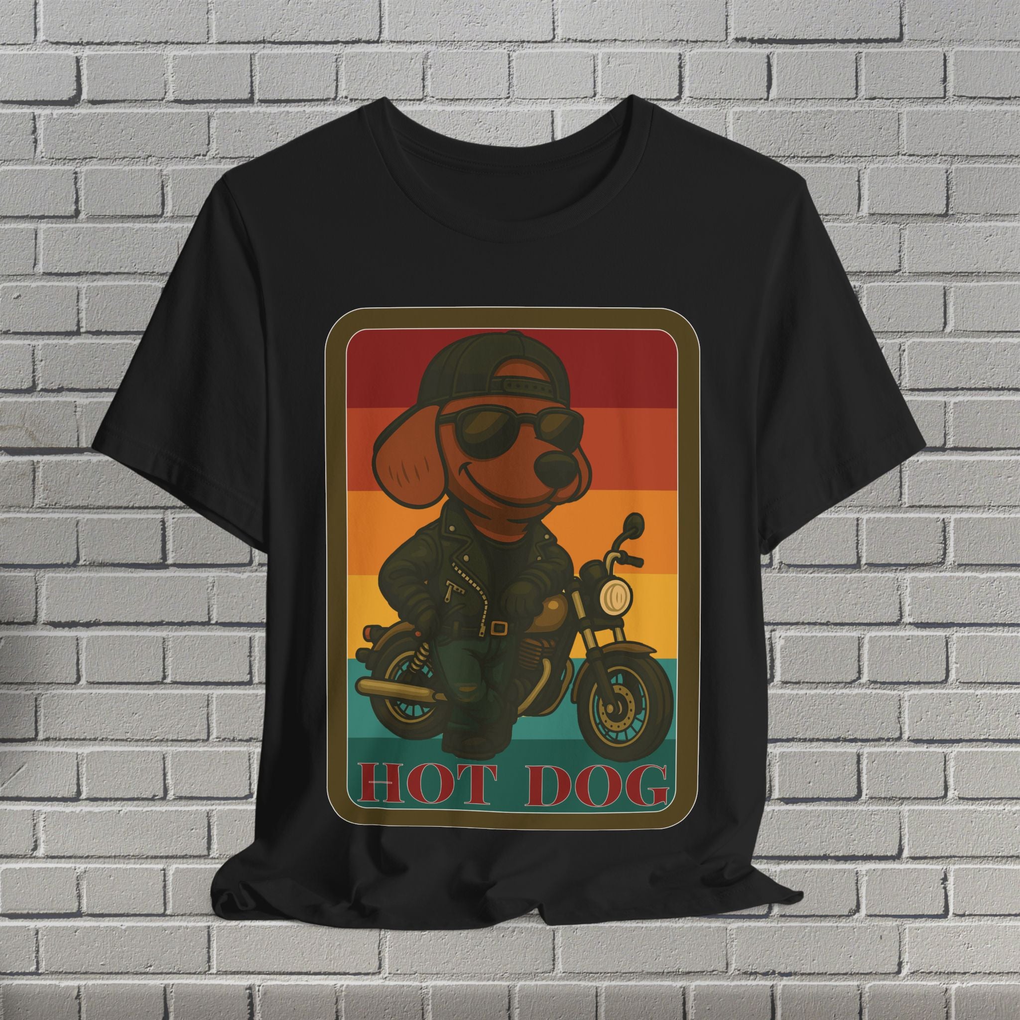Retro Dog Lover Tee, Unisex Short Sleeve T-Shirt, Vintage Dog Motorcycle Shirt, Gift for Dog Owners, Fun Dog Apparel