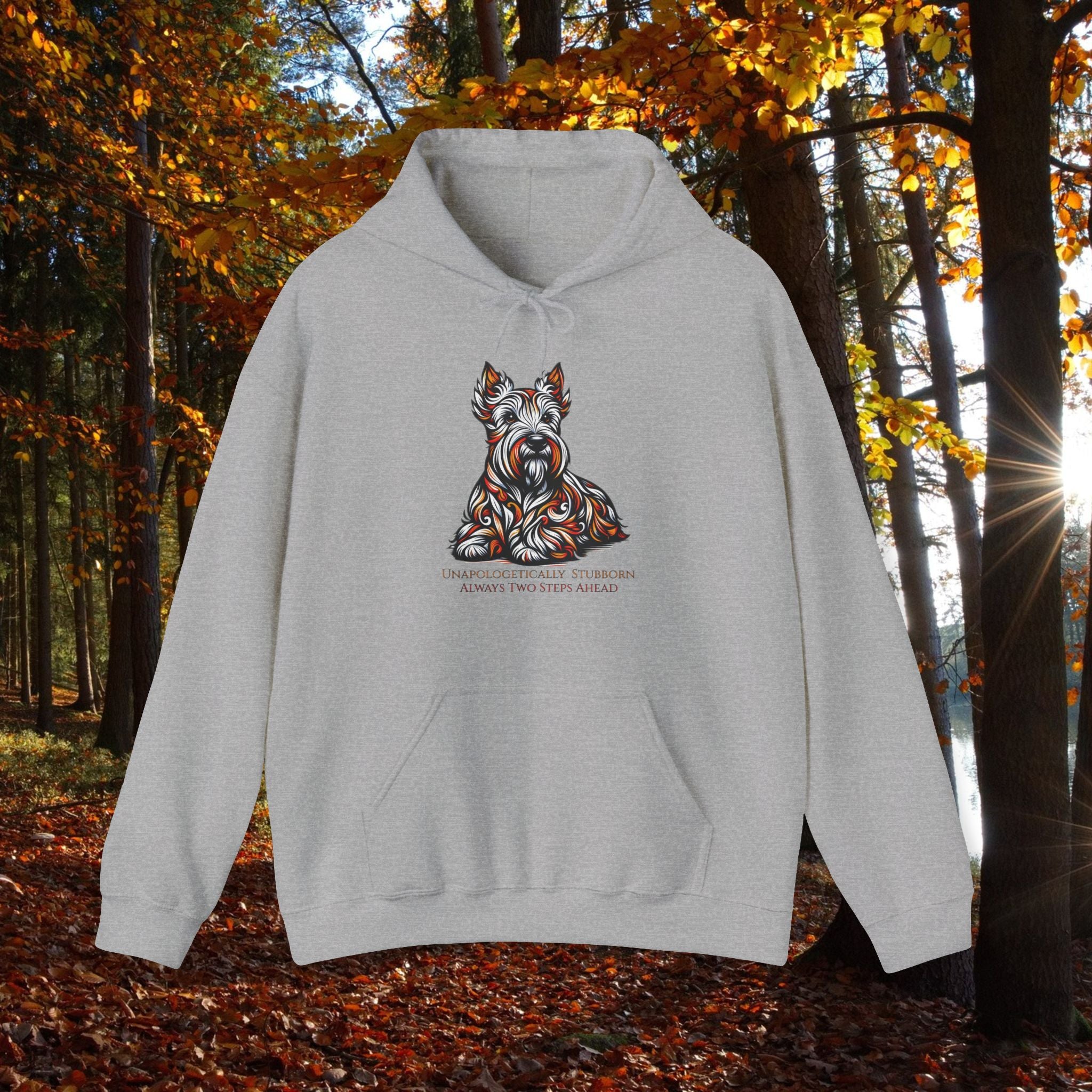 Unisex Hooded Sweatshirt - Unapologetically Stubborn Dog Design