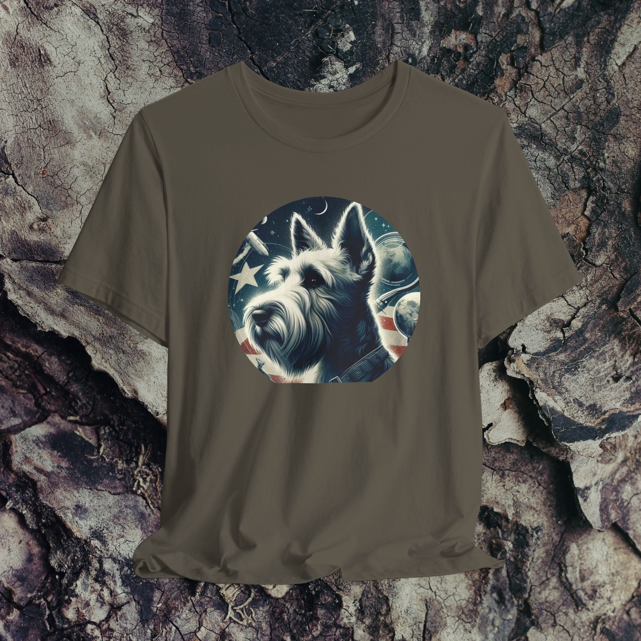 Patriotic Dog Tee - Unisex Jersey Short Sleeve T-Shirt