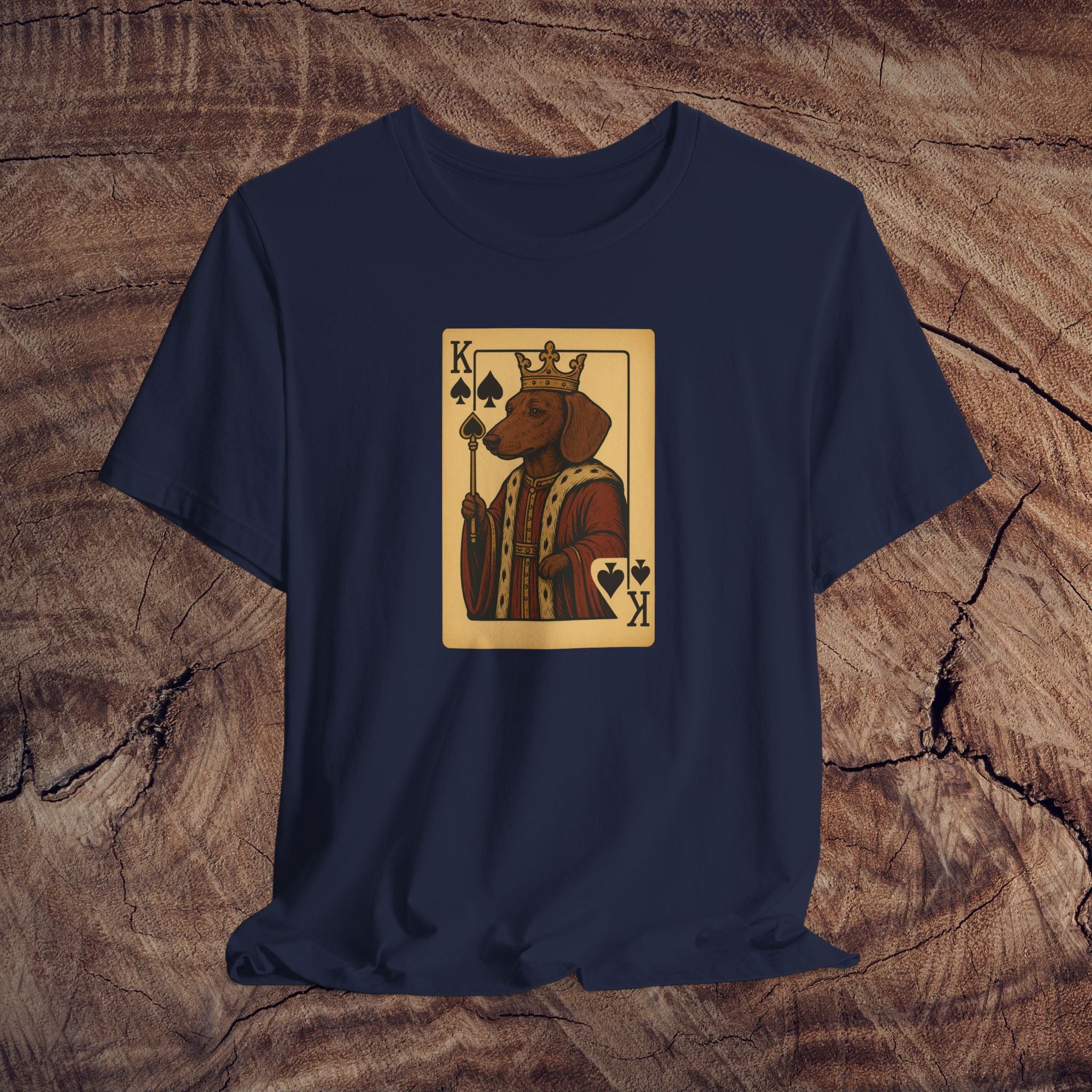 King of Spades Dog Tee - Fun Pet Lover Shirt, Unique Gift for Animal Enthusiasts, Cool Casual Wear, Dog Mom Gift, Birthday Present