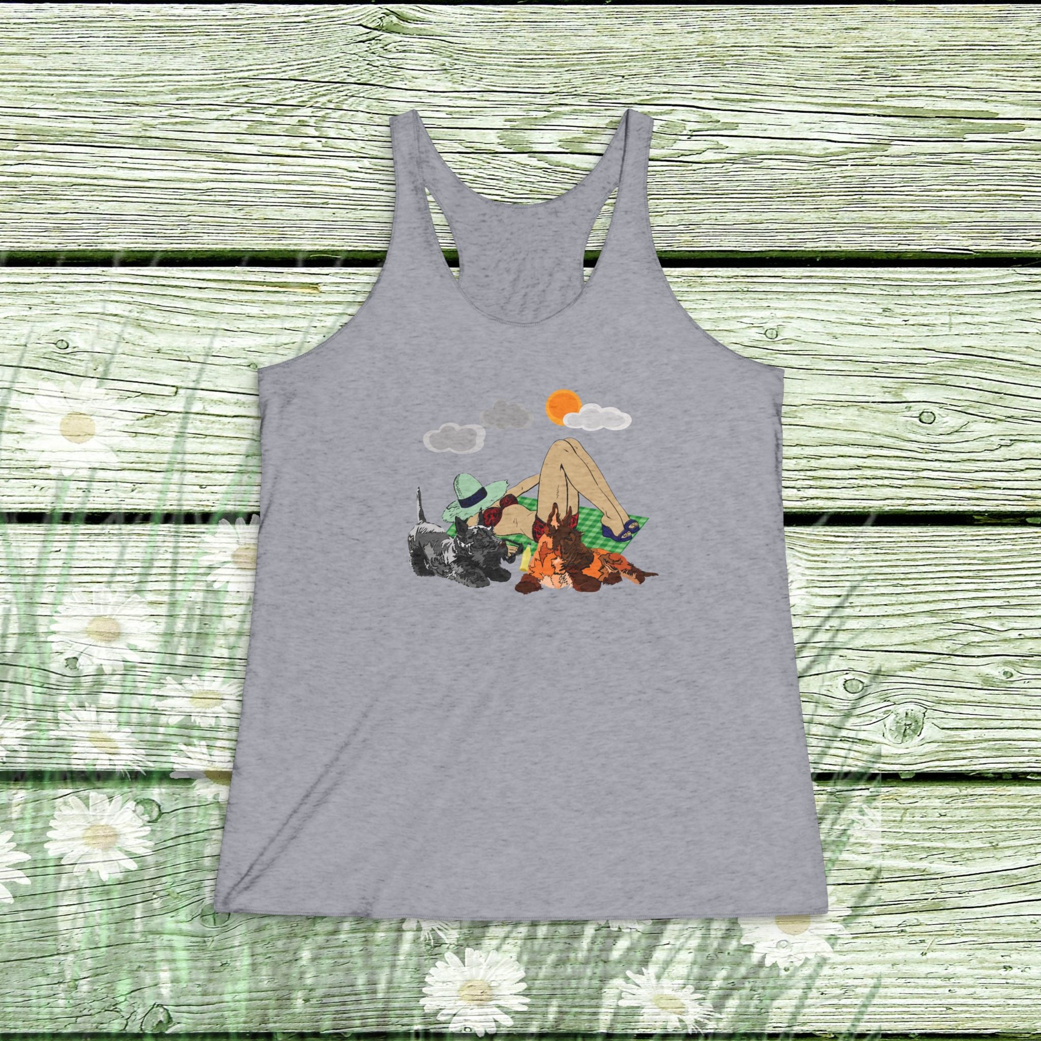 Racerback Tank — Scottie beach Day Tank Top