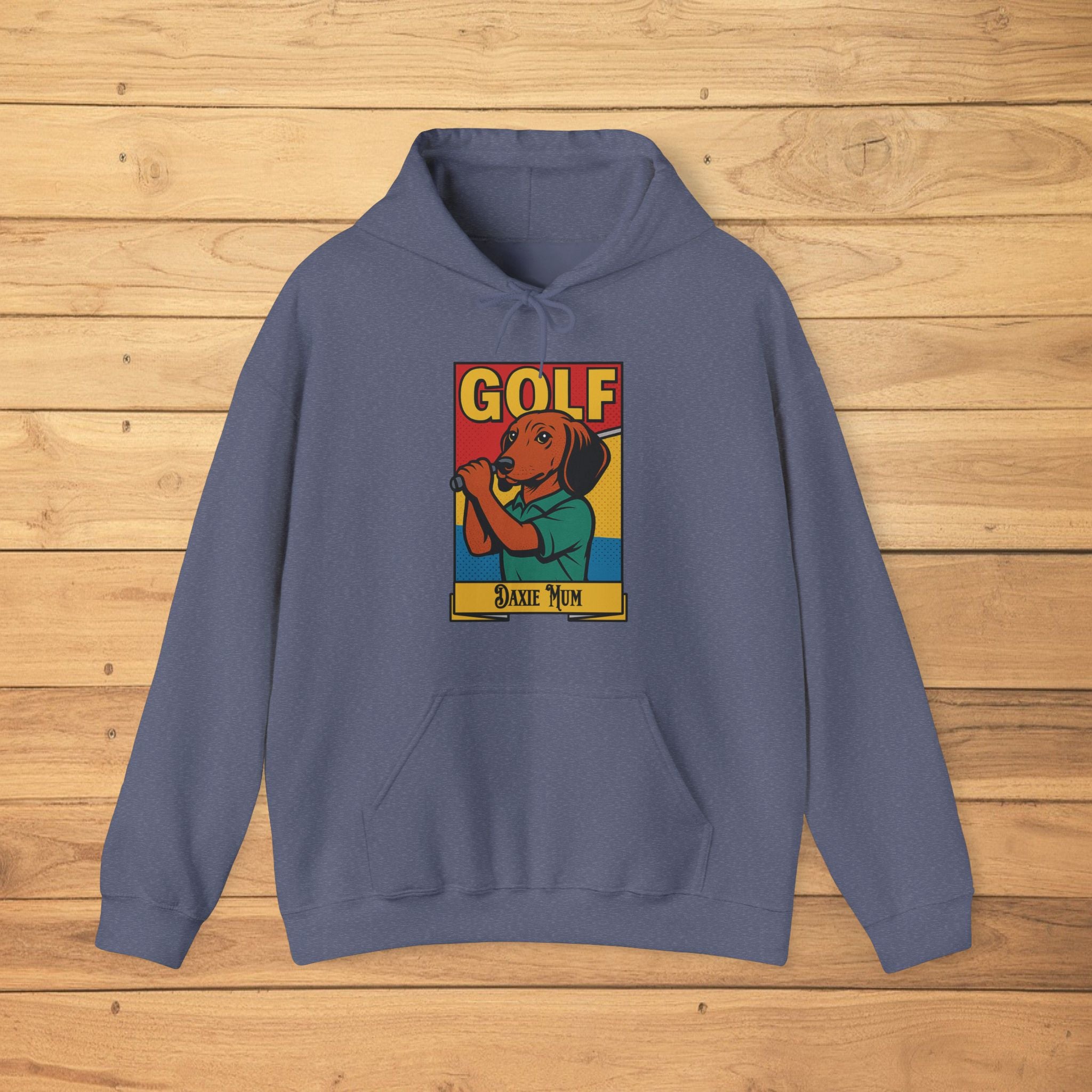 Golf Dog Unisex Hoodie - Perfect for Golf Lovers, Pet Owners, Casual Wear, Gifts, Funny Sweatshirt