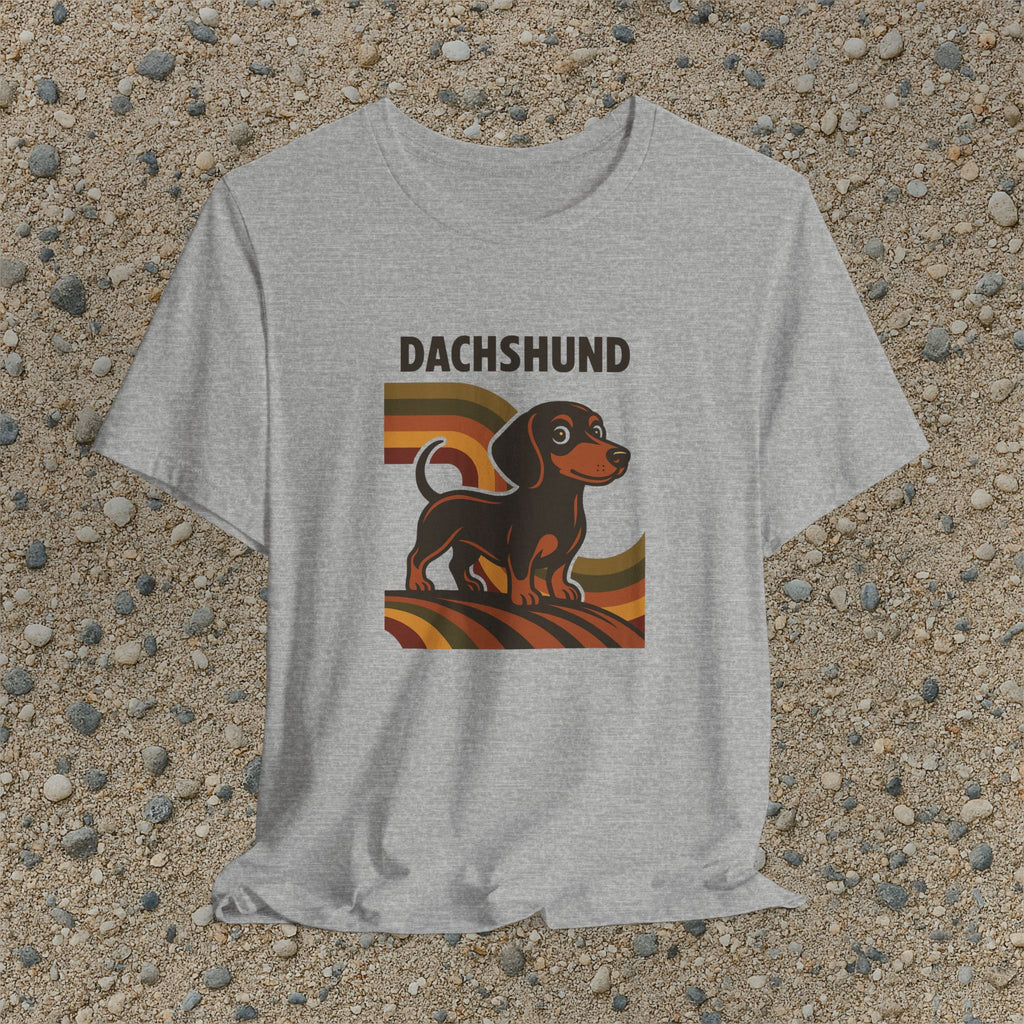 Dachshund Retro Unisex T-Shirt, Dog Lover Gift, Animal Lover Tee, Cute Graphic Shirt, Pet Owner Apparel