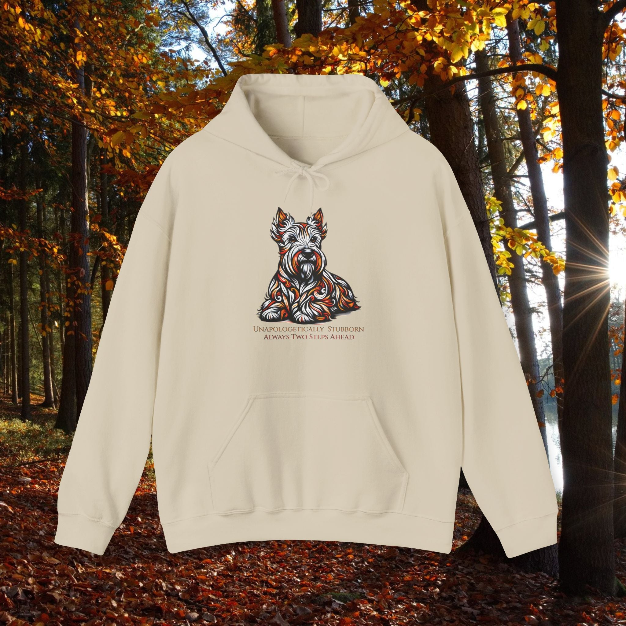 Unisex Hooded Sweatshirt - Unapologetically Stubborn Dog Design