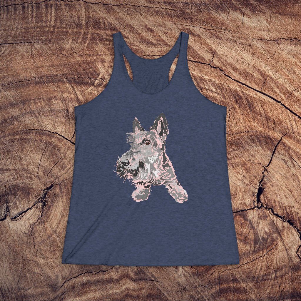 Artistic Scottish Terrier Tank Top