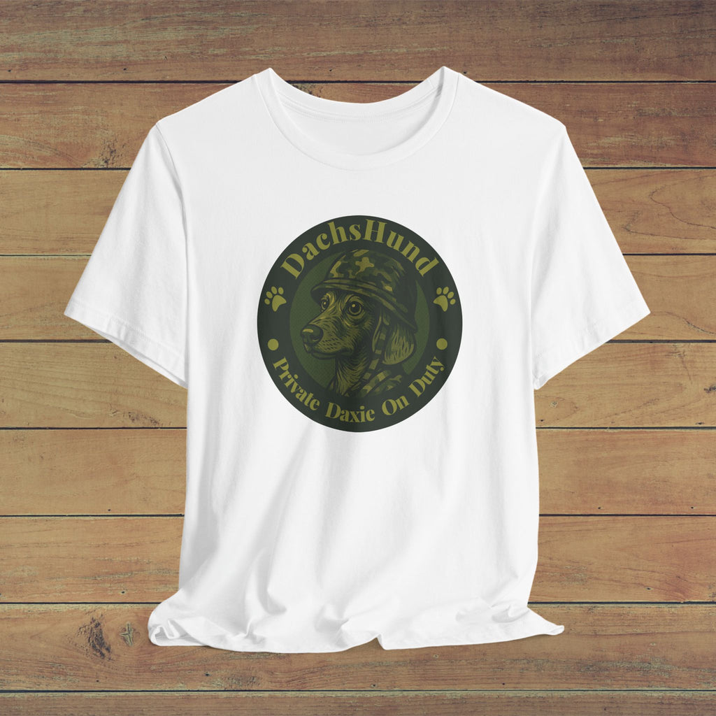 Dachshund Defender Tee – Private Daxie Edition