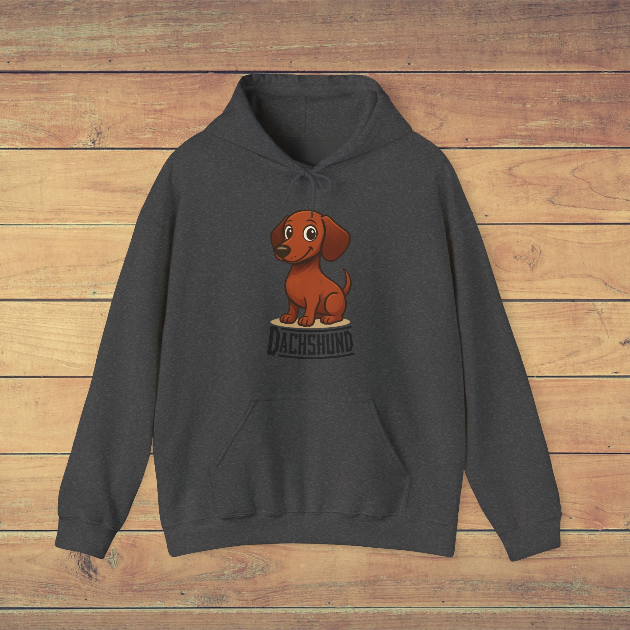 Dachshund Hoodie, Cute Dog Sweatshirt, Unisex Heavy Blend Pullover, Pet Lover Gift, Animal Enthusiast Apparel, Birthday Present
