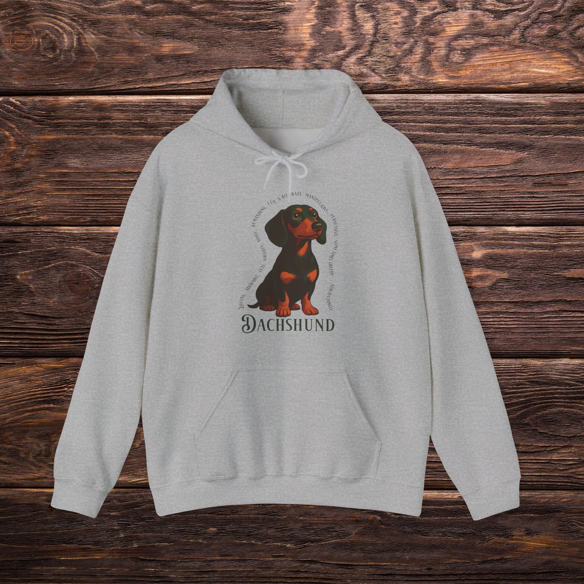 Dachshund Lovers Hoodie, Cozy Sweatshirt for Dog Owners, Perfect Gift for Pet Enthusiasts, Ideal for Fall Outings, Birthday Present