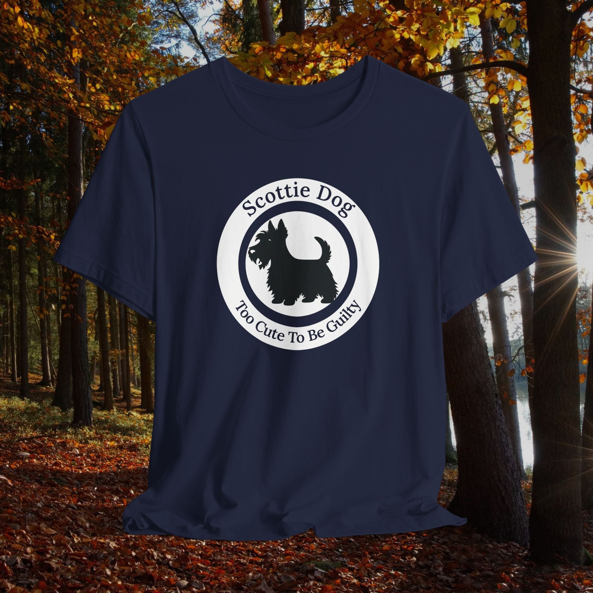 Scottie Dog Tee - Too Cute To Be Gritty Unisex Short Sleeve T-Shirt
