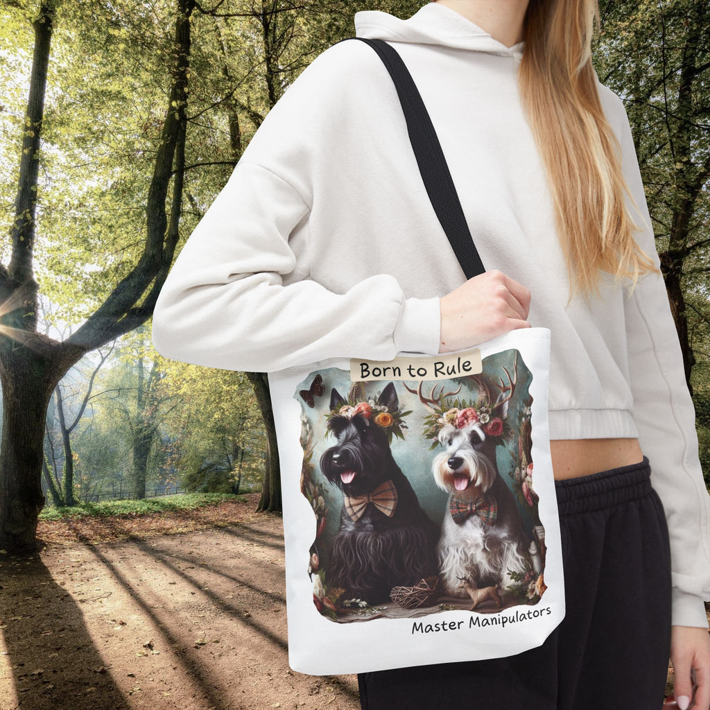 Born to Rule Dog-Themed Tote Bag - Master Manipulators Design