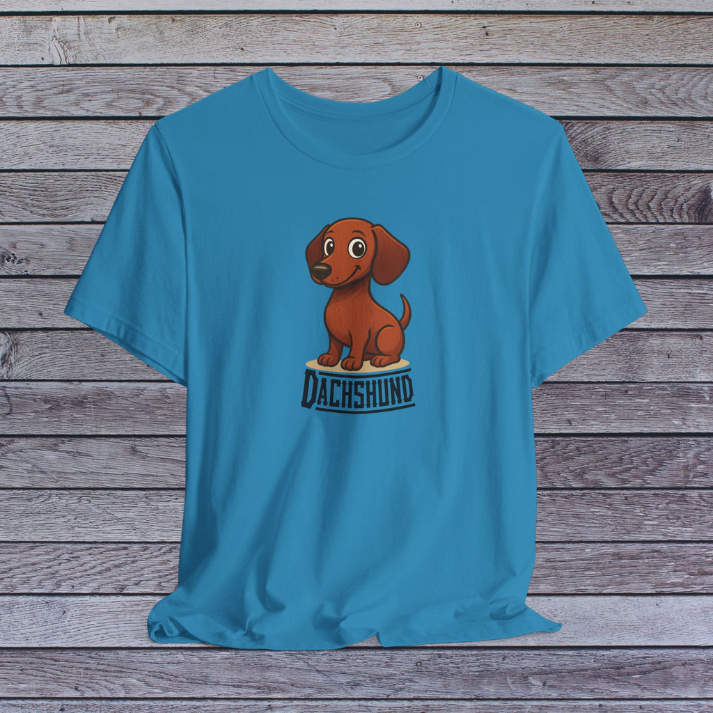 Cute Dachshund Graphic Tee for Dog Lovers, Casual Wear, Gift for Pet Owners, Animal Lover Shirt, Birthday Gift, Everyday Fashion