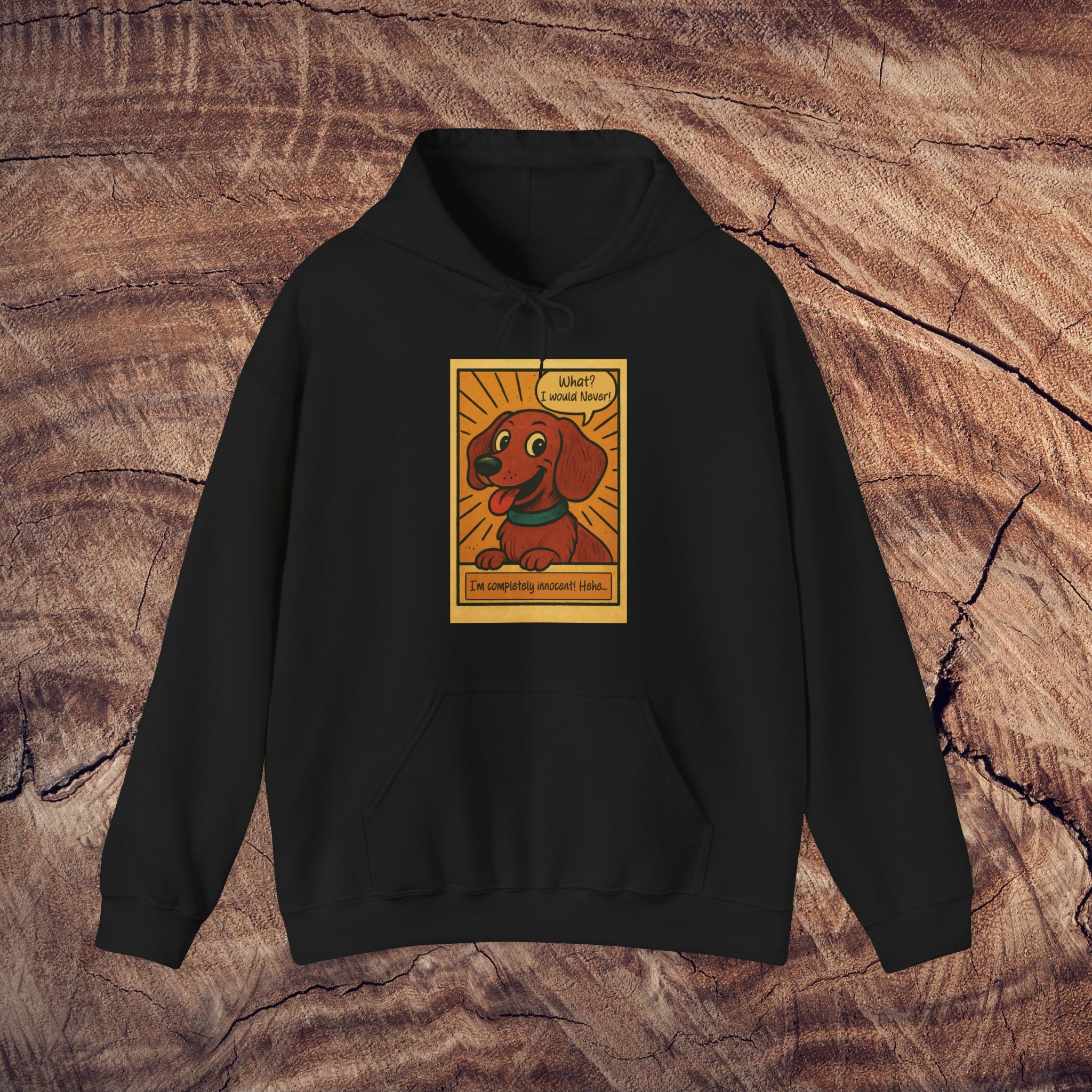 “I’m Innocent!” Dachshund Hoodie – Funny Unisex Sweatshirt for Dog Lovers