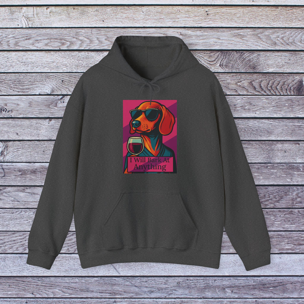 Chic Dog Lover Hoodie - "I Will Drink for Anything" Fun Sweatshirt, Gift for Dog Owners, Cozy Dog Mom Apparel, Birthday, Casual Wear