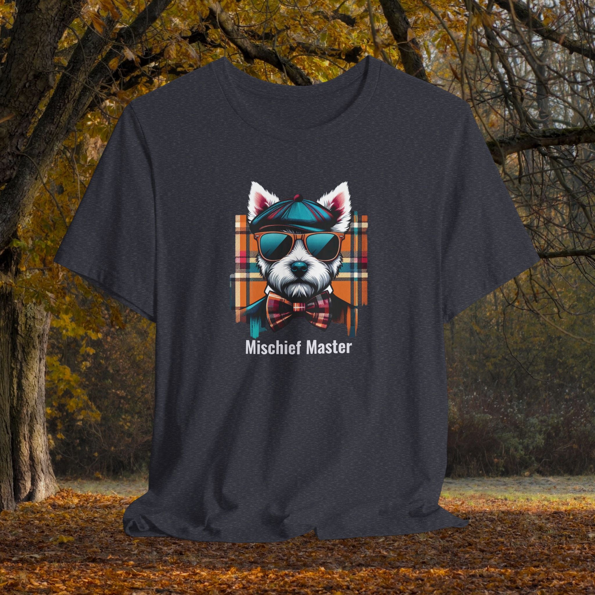 Mischief Master Dog T-Shirt - Unisex Jersey Tee for Pet Lovers