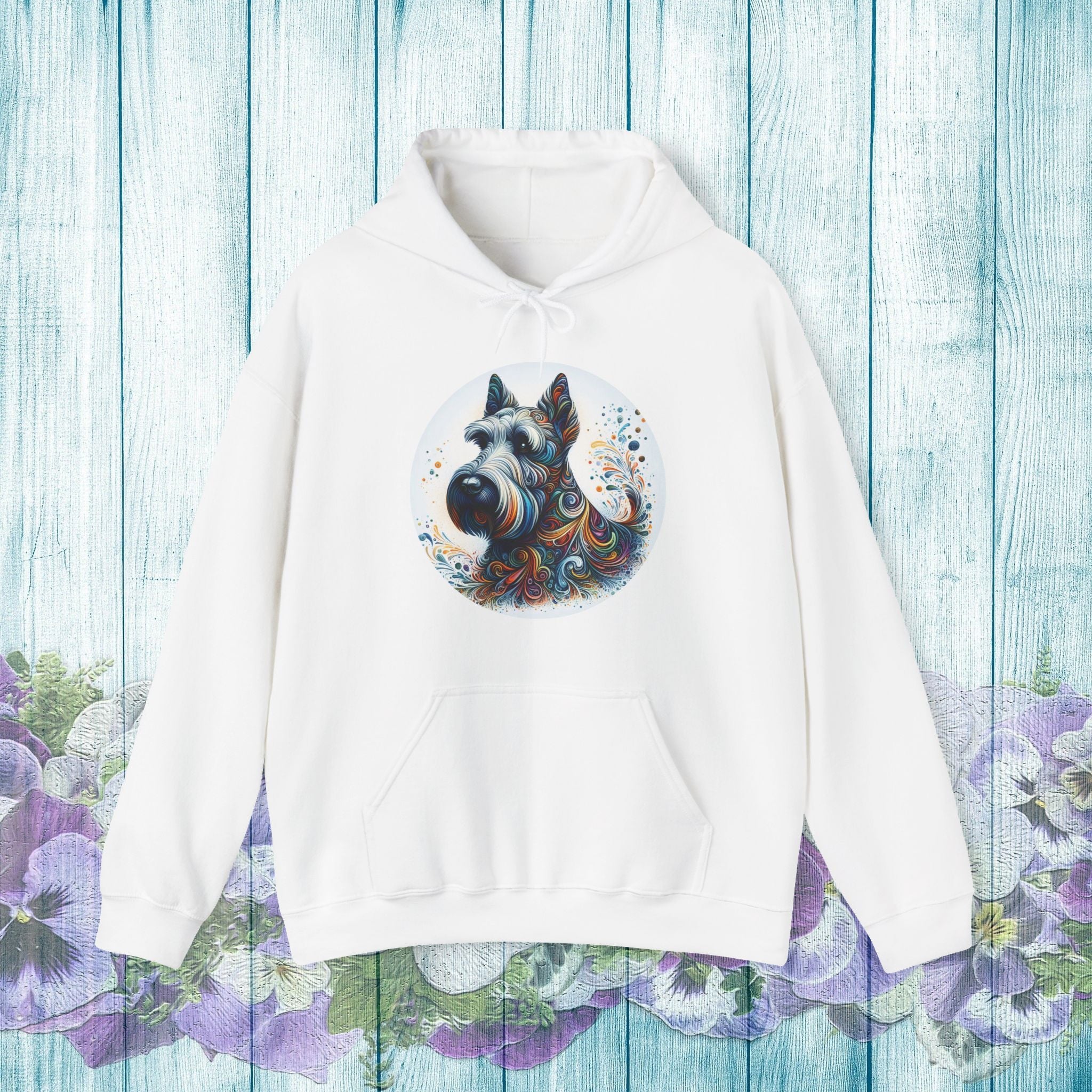 Colorful Scottish Terrier Hoodie - Unisex Heavy Blend Sweatshirt
