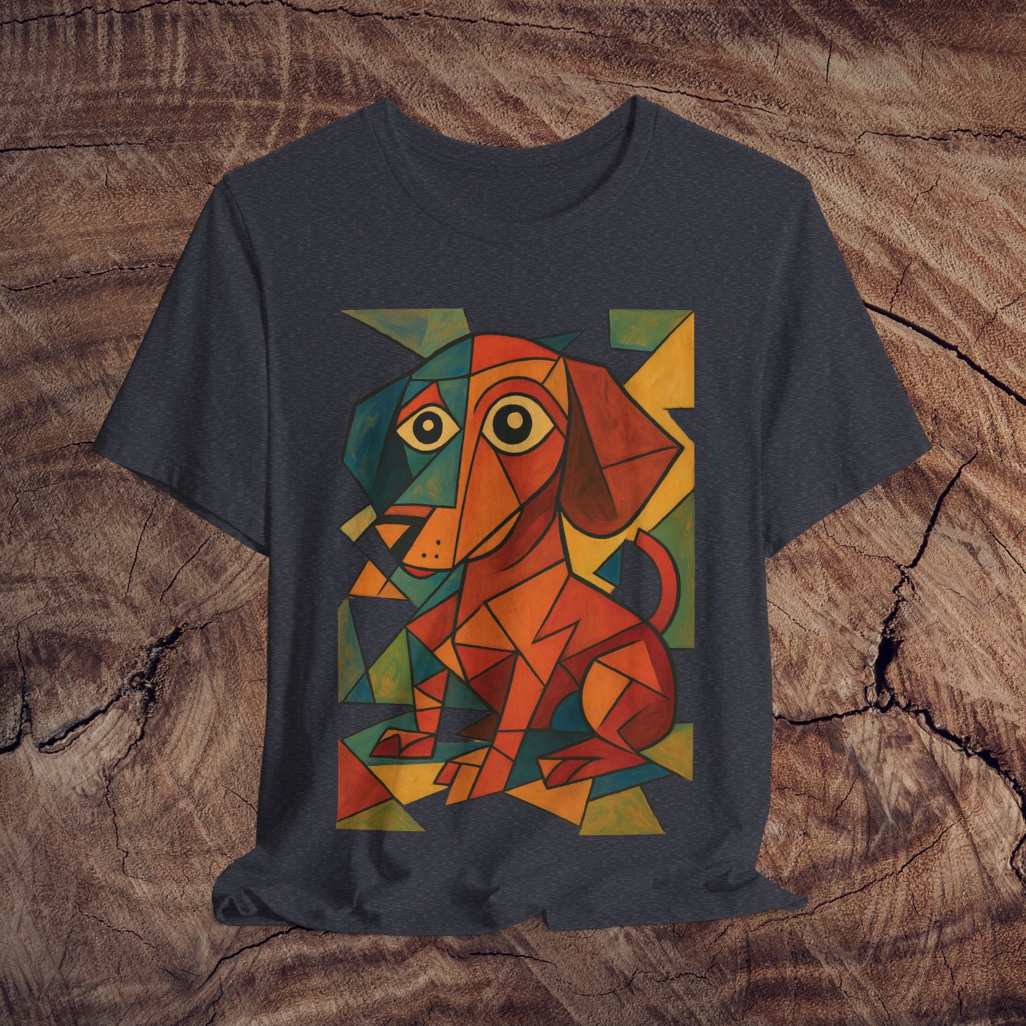 Artistic Dog Print Tee - Cute Pet Lover Gift, Animal Artwork Shirt, Unisex Graphic Tee, Birthday Gift, Dog Lover Apparel