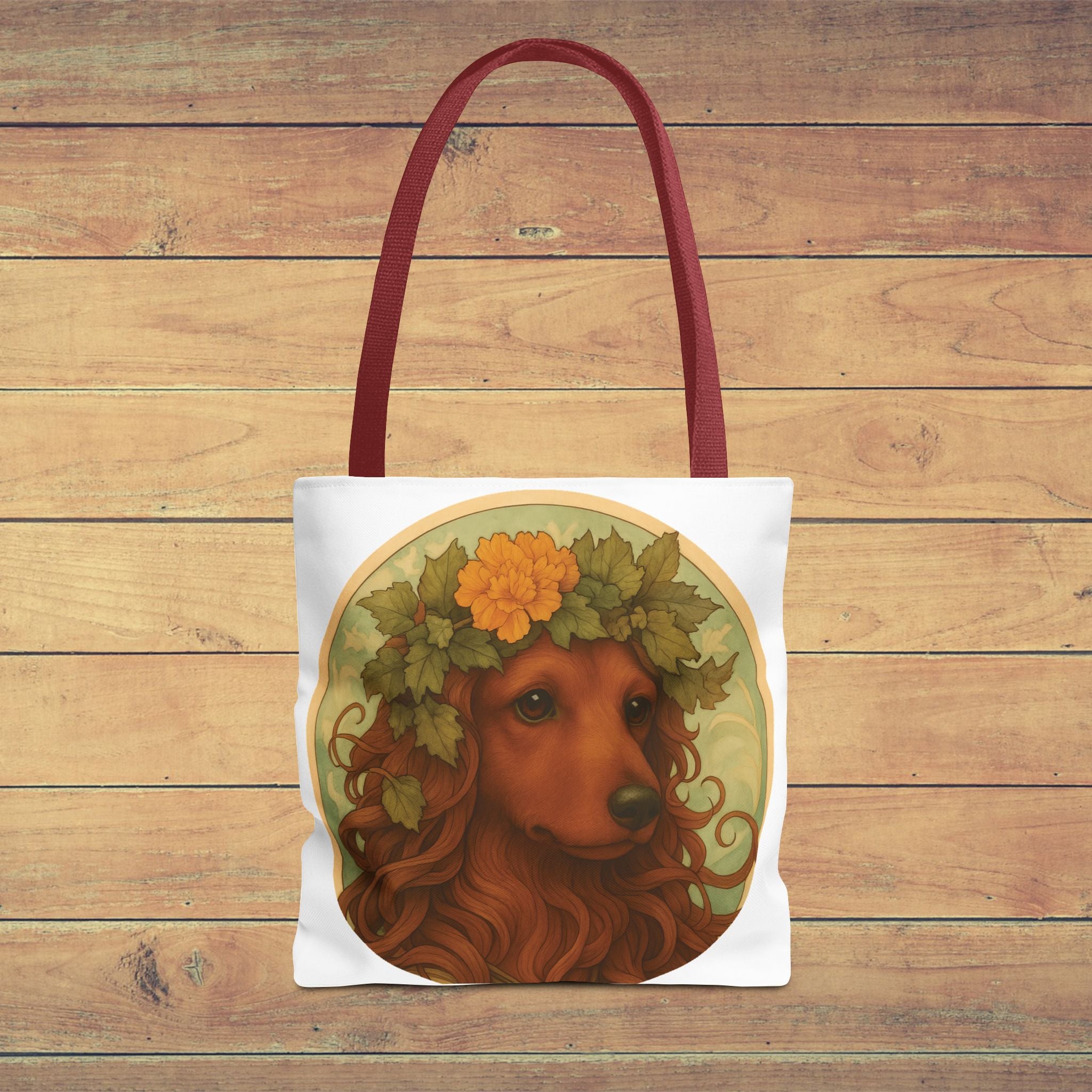 Floral Dachshund Tote Bag – Whimsical Gift for Daxie Fans