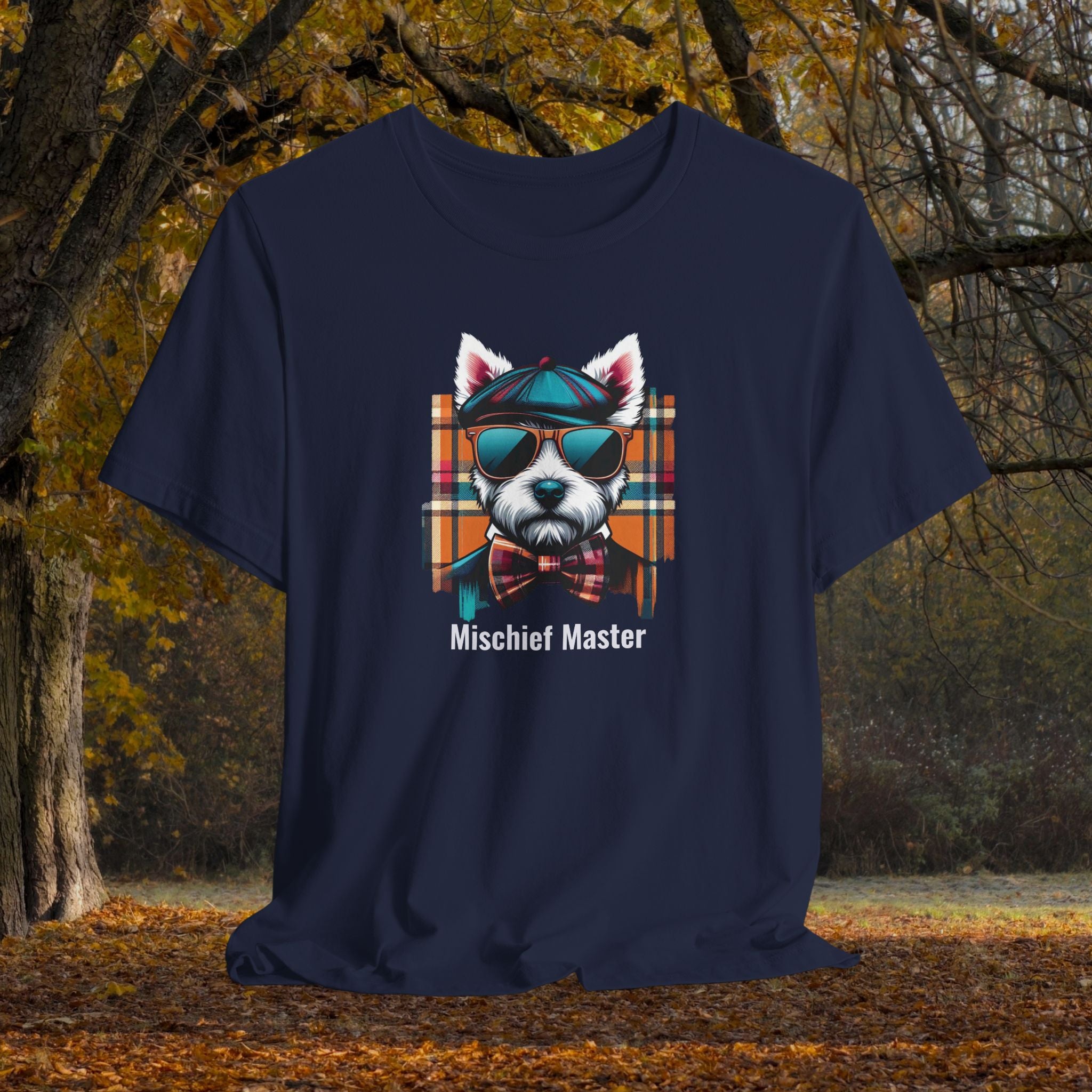 Mischief Master Dog T-Shirt - Unisex Jersey Tee for Pet Lovers