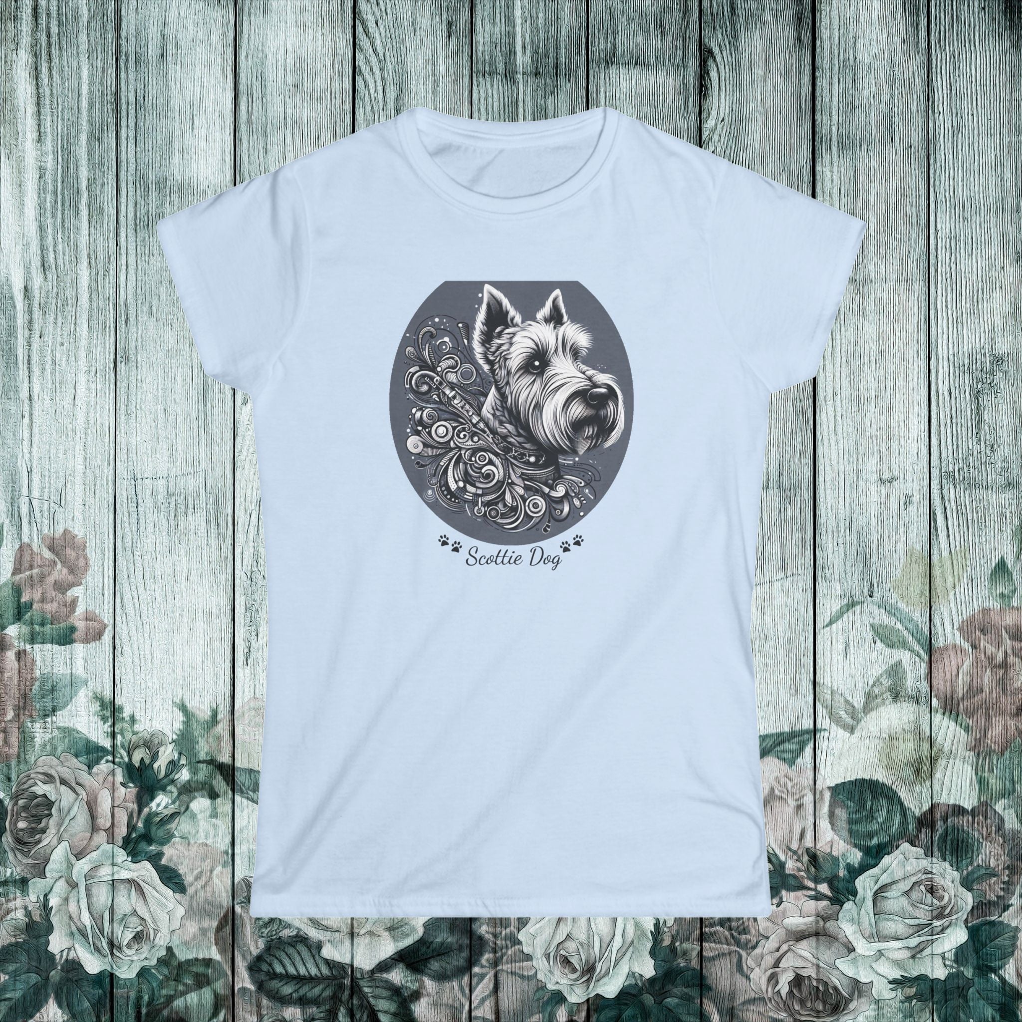 Scottie Dog Women's Softstyle Tee - Stylish and Comfy Pet Lover Shirt