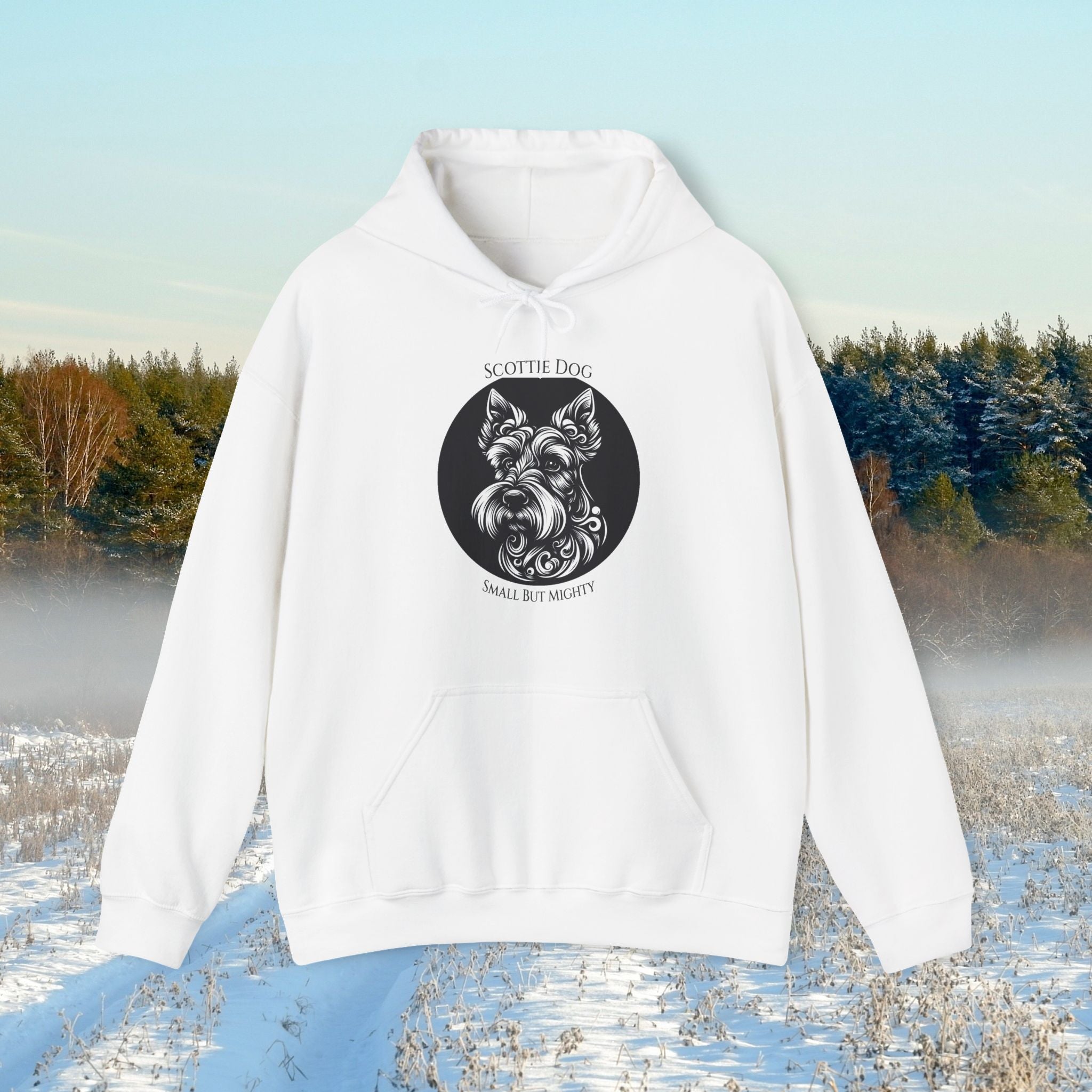 Scottie Dog Sweatshirt - Small But Mighty Unisex Hoodie