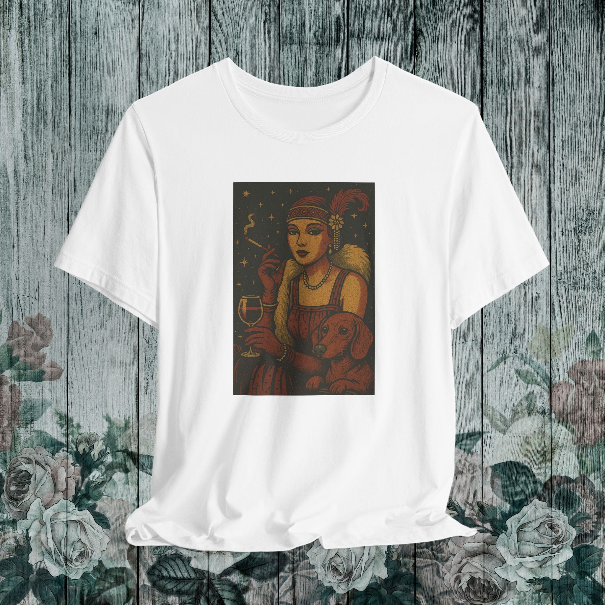 Wine O’Clock with My Daxie – Unisex Dog Lover Tee