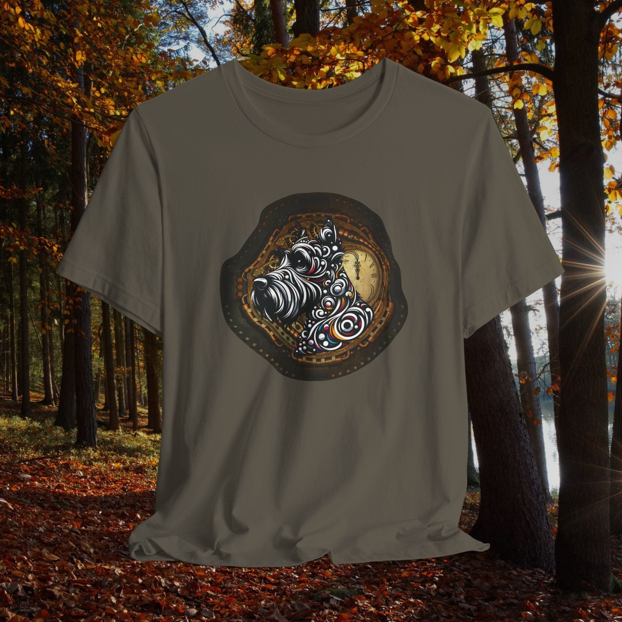 Artistic Unisex Jersey Tee with Abstract Design