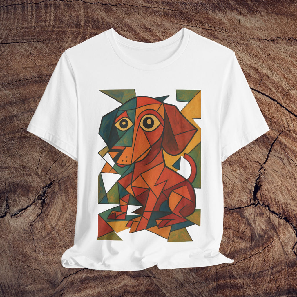 Artistic Dog Print Tee - Cute Pet Lover Gift, Animal Artwork Shirt, Unisex Graphic Tee, Birthday Gift, Dog Lover Apparel