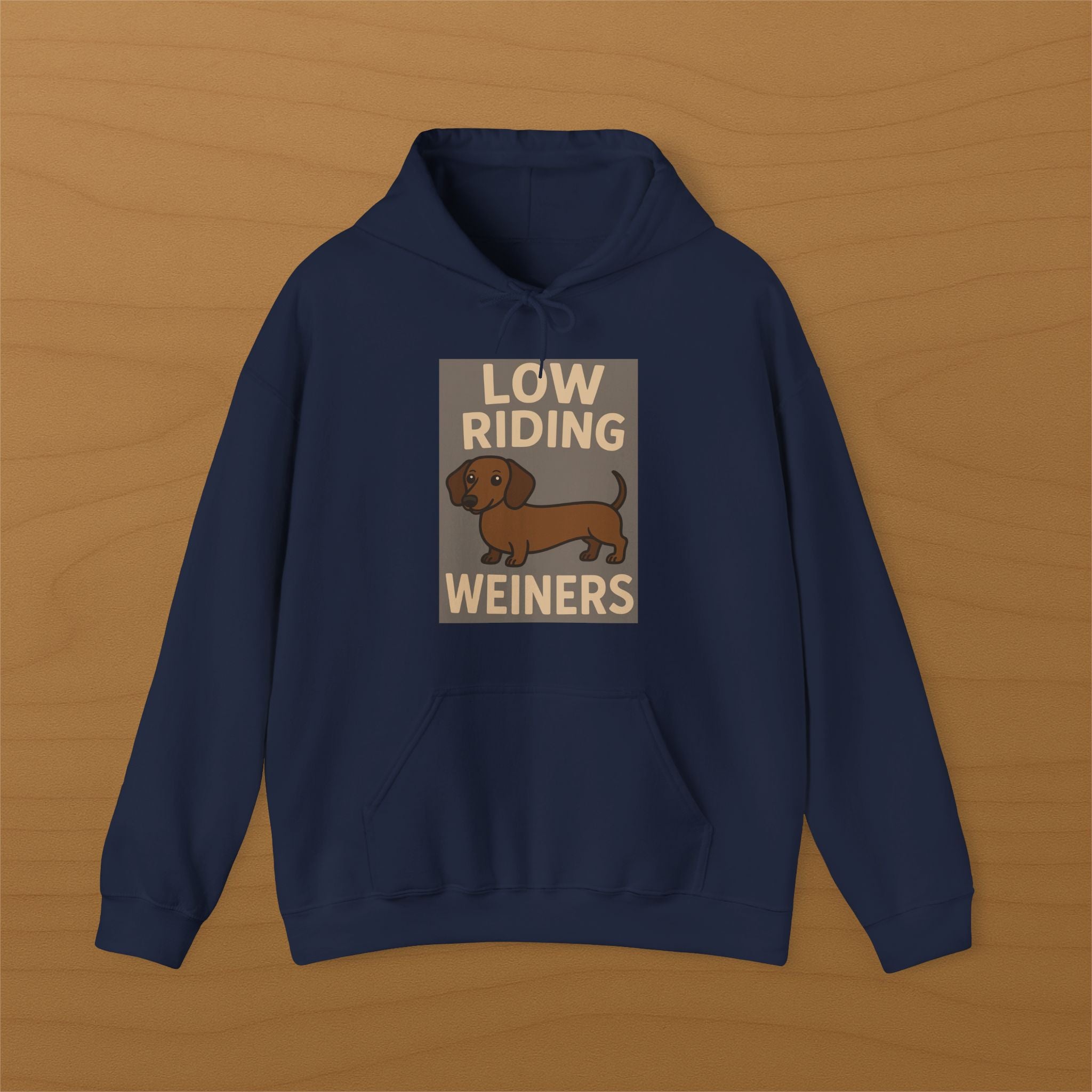 Low Riders Unite – Funny Sausage Dog Hoodie