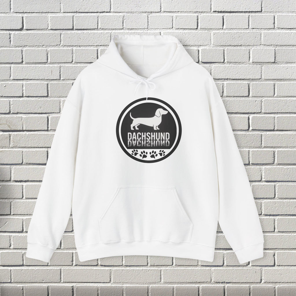 Dachshund Lover's Heavy Blend Hoodie, Dog-Themed Gift, Cozy Pet Sweatshirt, Cute Animal Apparel, Ideal for Pet Owners