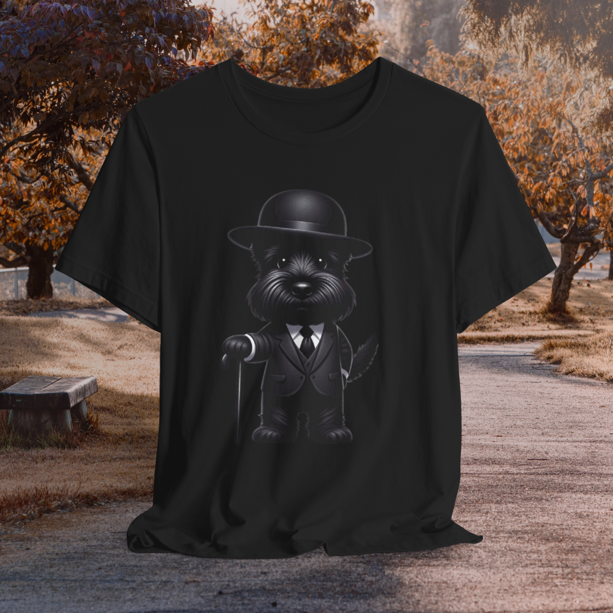 Dapper Dog Unisex Jersey Tee - Stylish Pet Lover T-Shirt