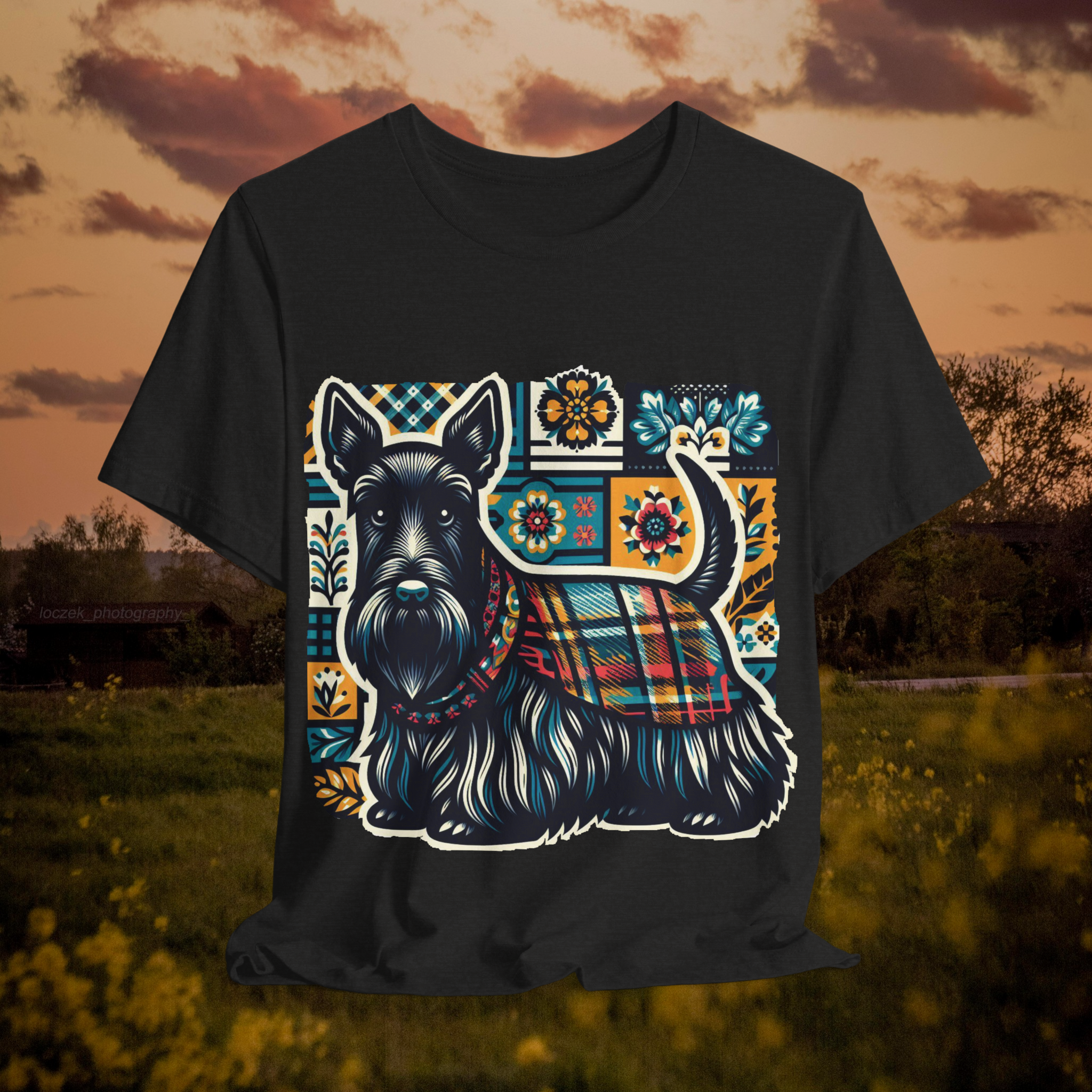 Scottish Terrier Vintage Style Unisex Tee - Perfect Gift for Dog Lovers