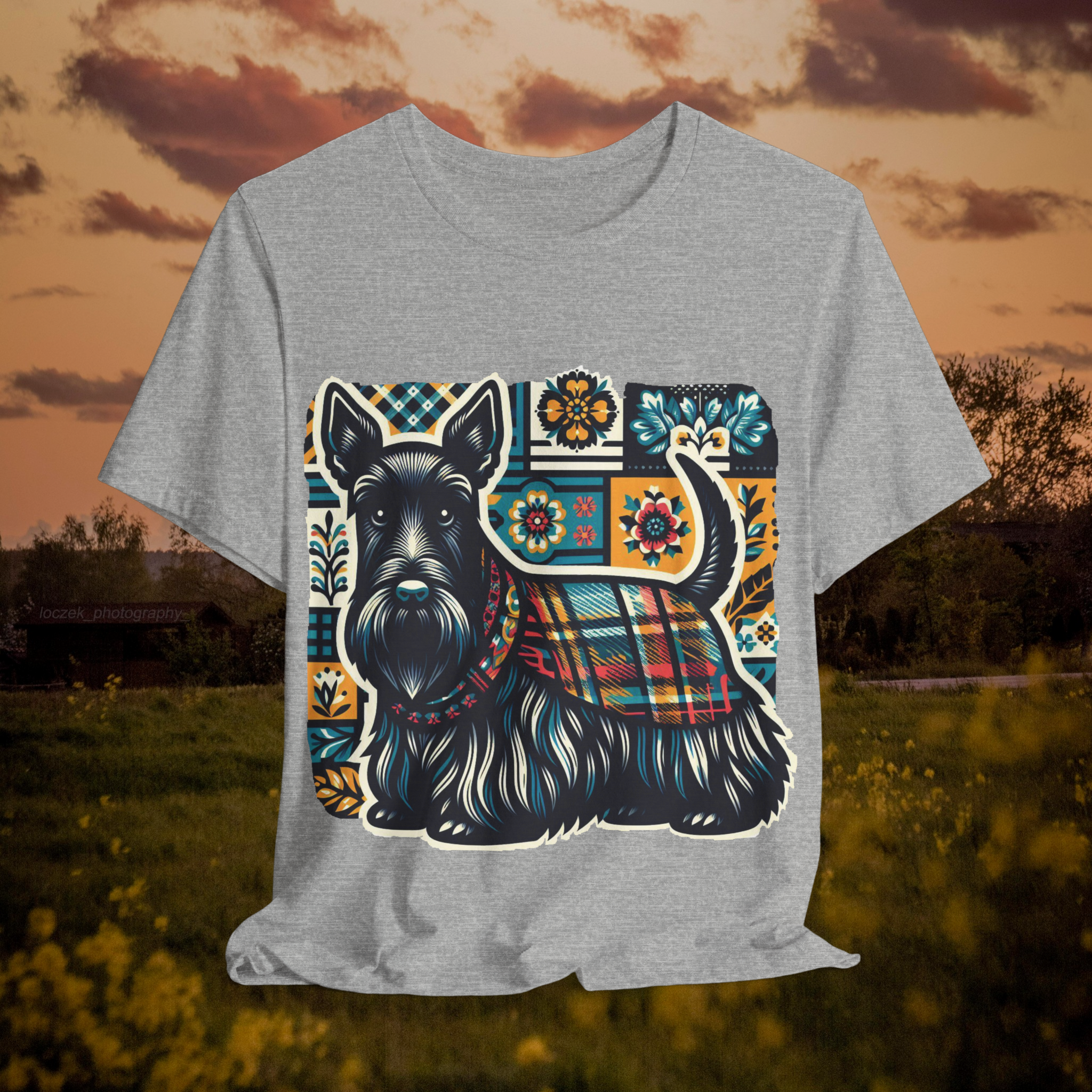 Scottish Terrier Vintage Style Unisex Tee - Perfect Gift for Dog Lovers