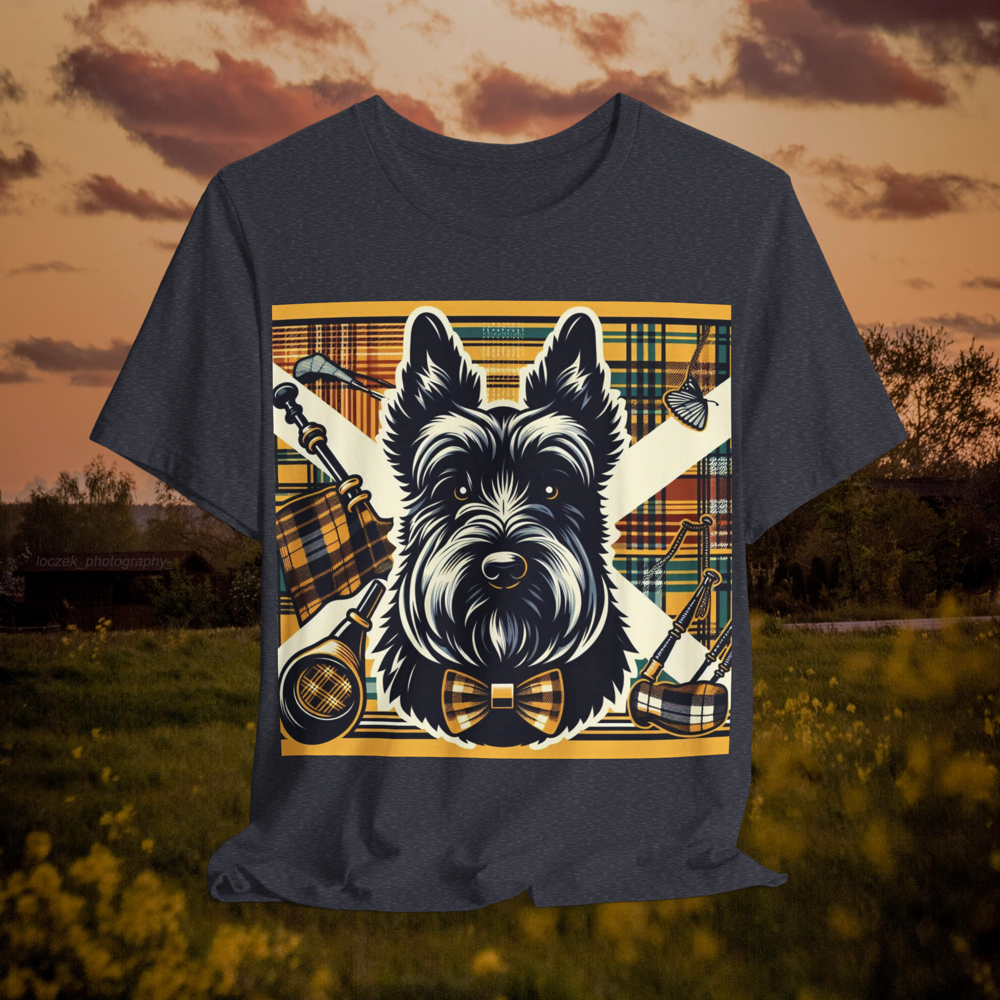 Scottish Terrier Graphic Tee - Unisex Short Sleeve Shirt for Dog Lovers