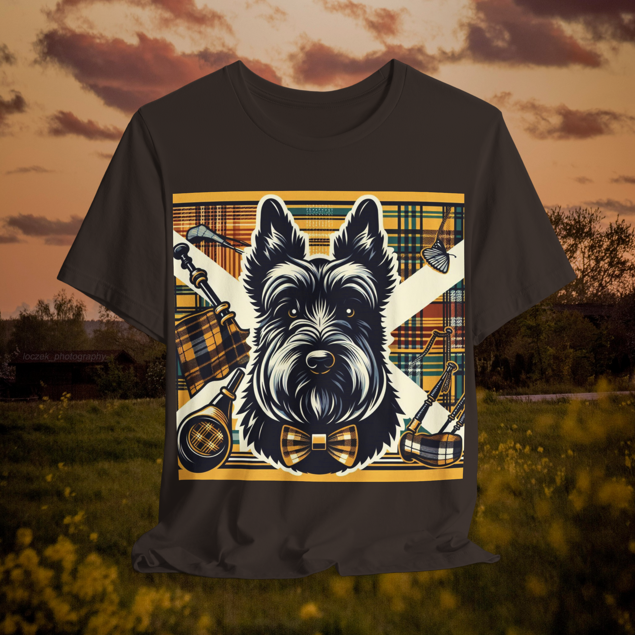Scottish Terrier Graphic Tee - Unisex Short Sleeve Shirt for Dog Lovers