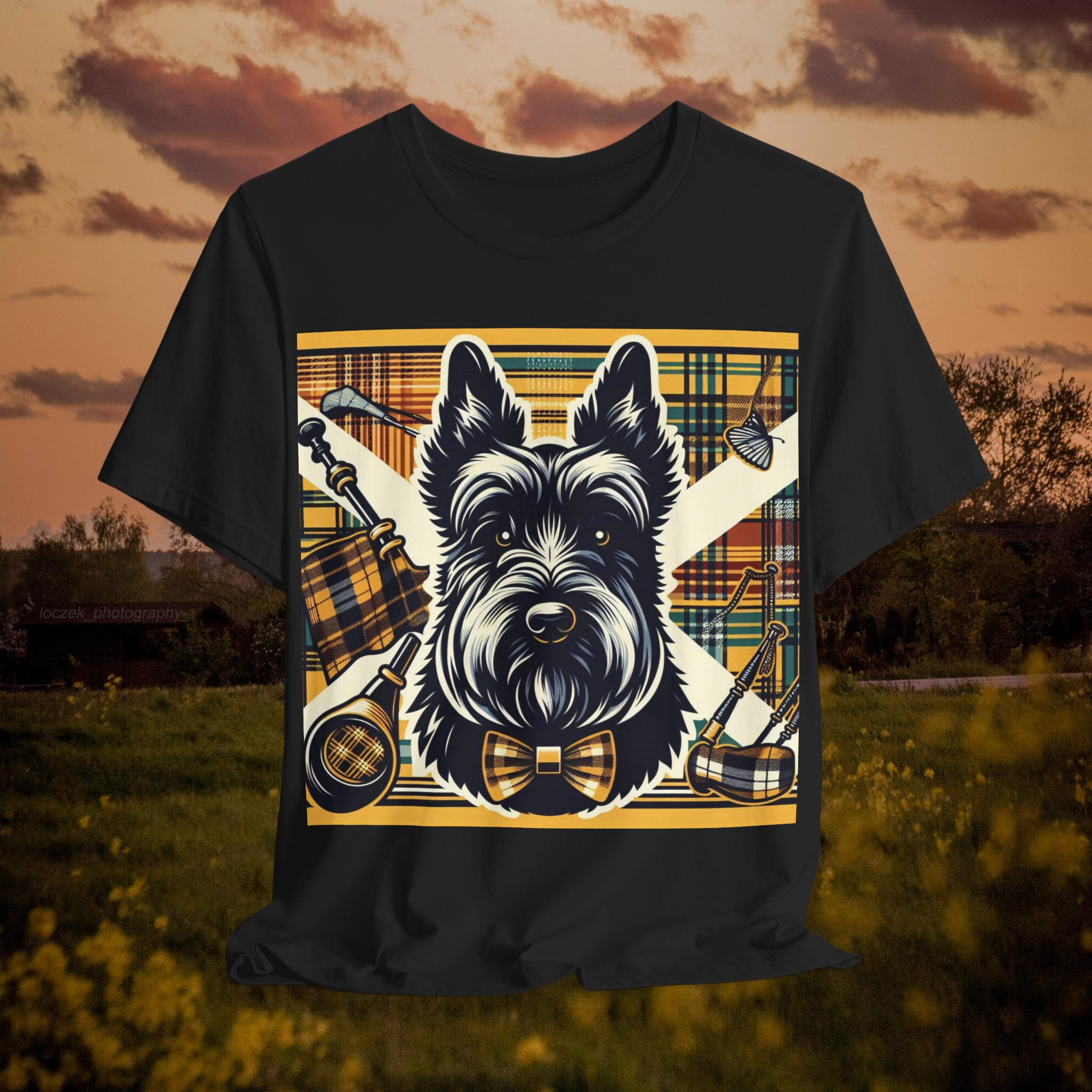 Scottish Terrier Graphic Tee - Unisex Short Sleeve Shirt for Dog Lovers
