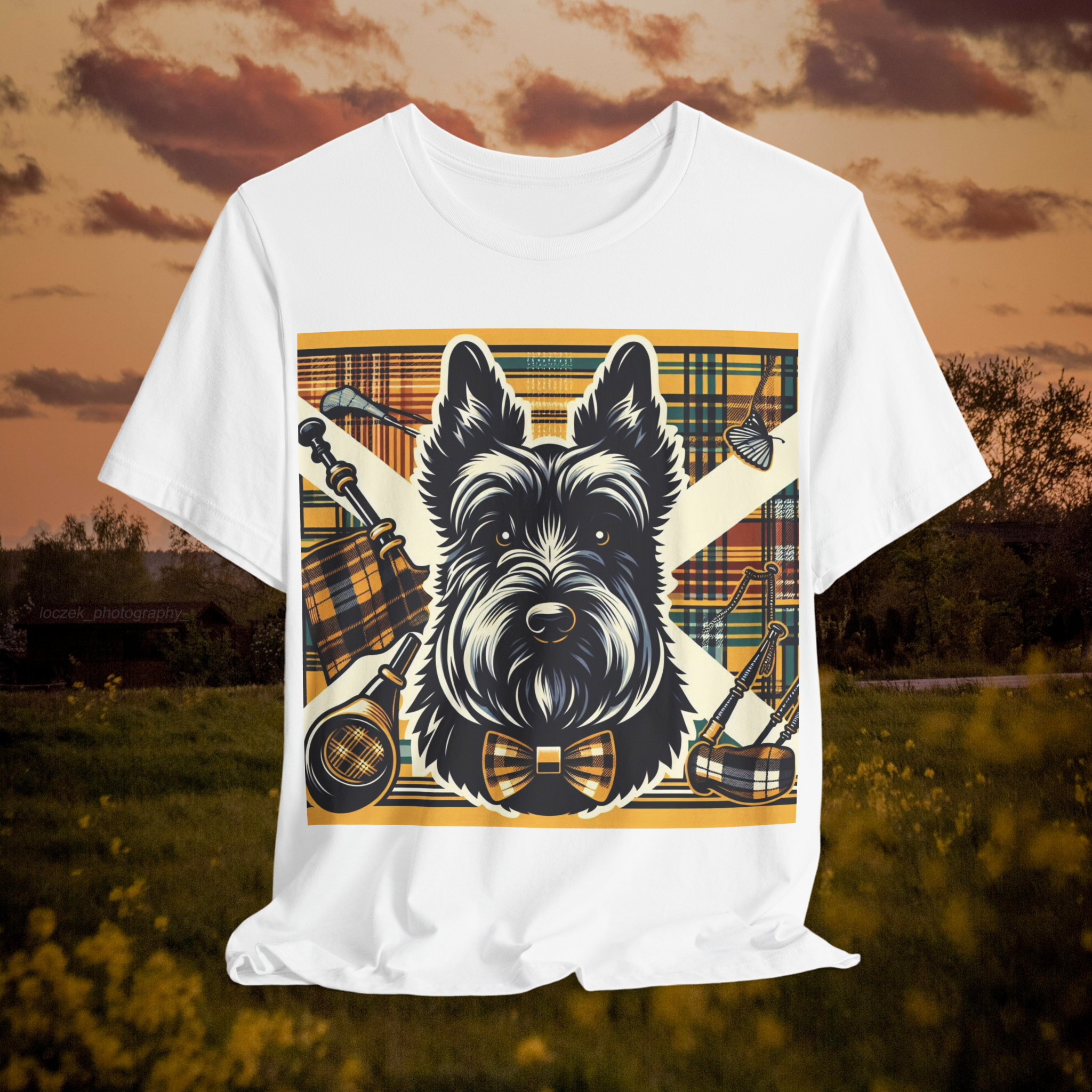 Scottish Terrier Graphic Tee - Unisex Short Sleeve Shirt for Dog Lovers